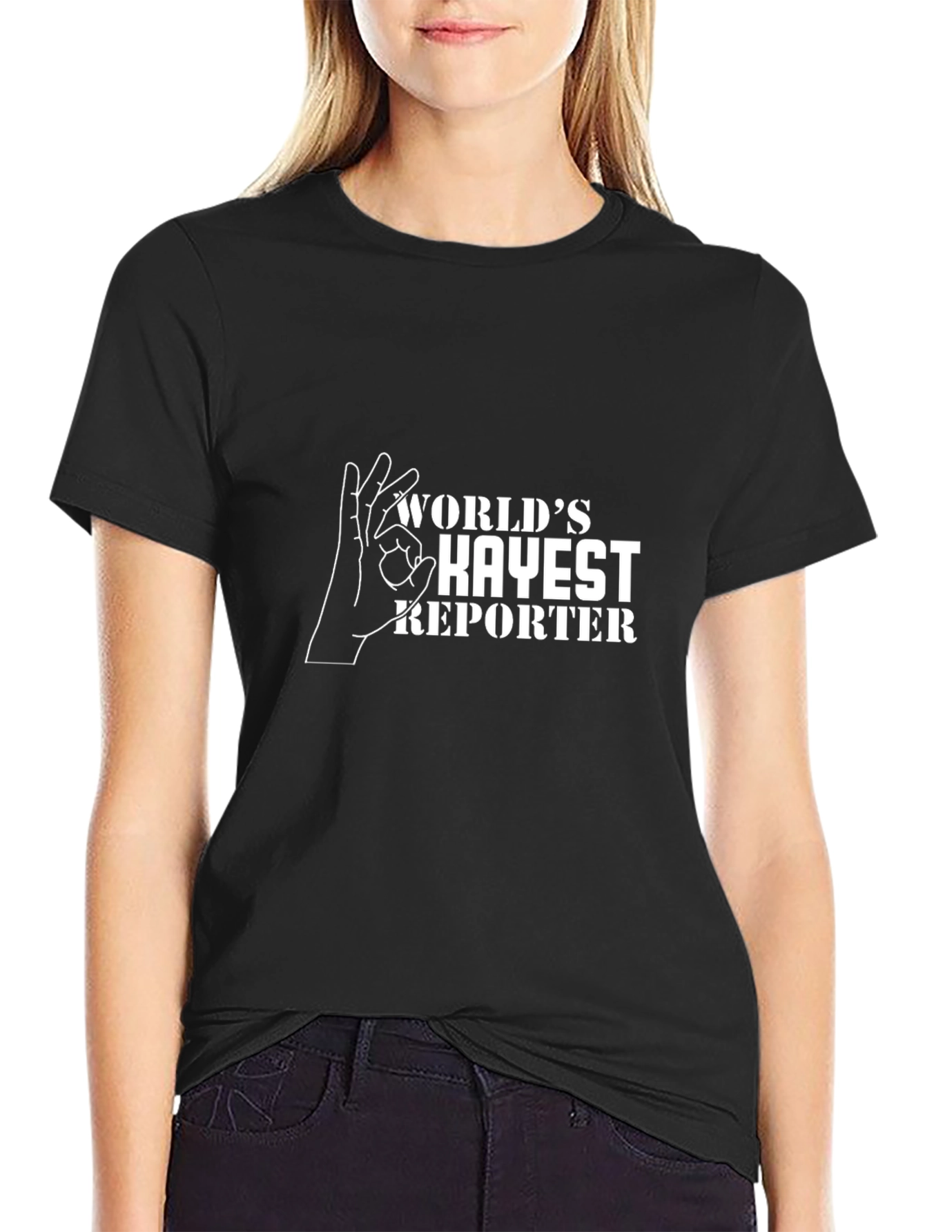 Worlds Kayest Reporter Graphic T-Shirt