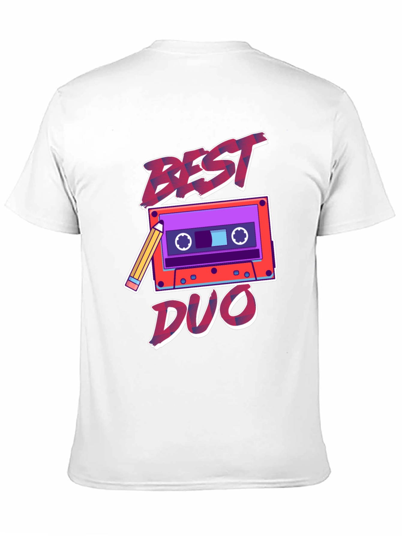 Best Duo Cassette Tape Graphic Tee - Retro Style