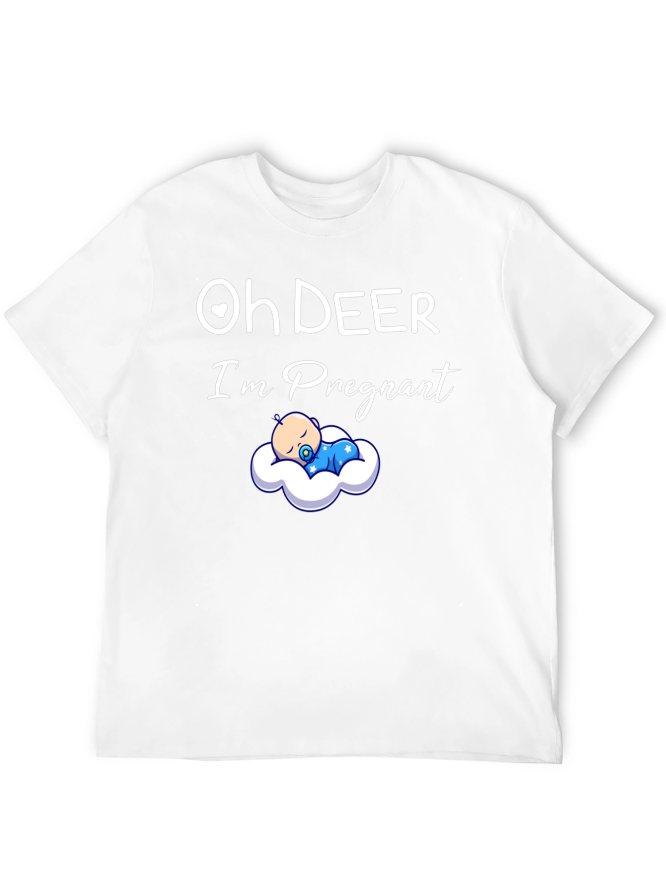 Oh Deer Im Pregnant T-Shirt New Baby Announcement