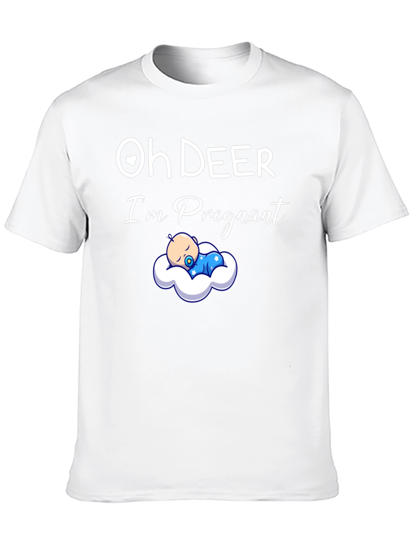Oh Deer Im Pregnant T-Shirt New Baby Announcement