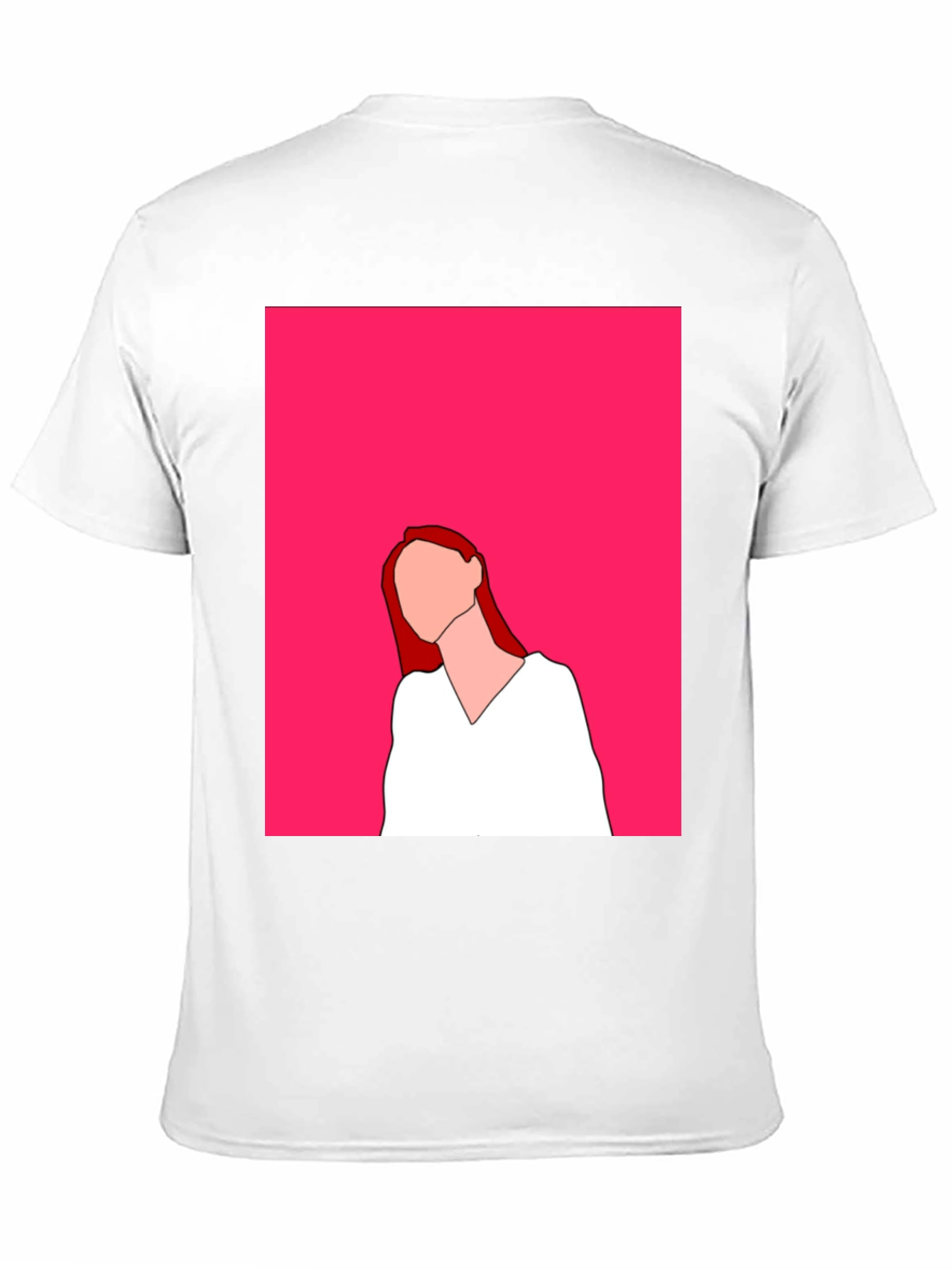 Minimalist Woman Portrait Graphic Tee