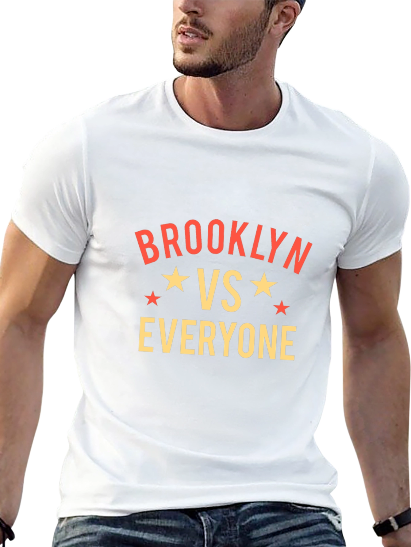 Brooklyn VS Everyone Graphic Tee - Black Cotton Blend