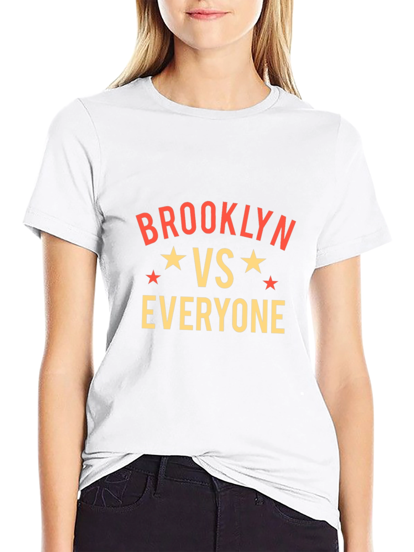 Brooklyn VS Everyone Graphic Tee - Black Cotton Blend