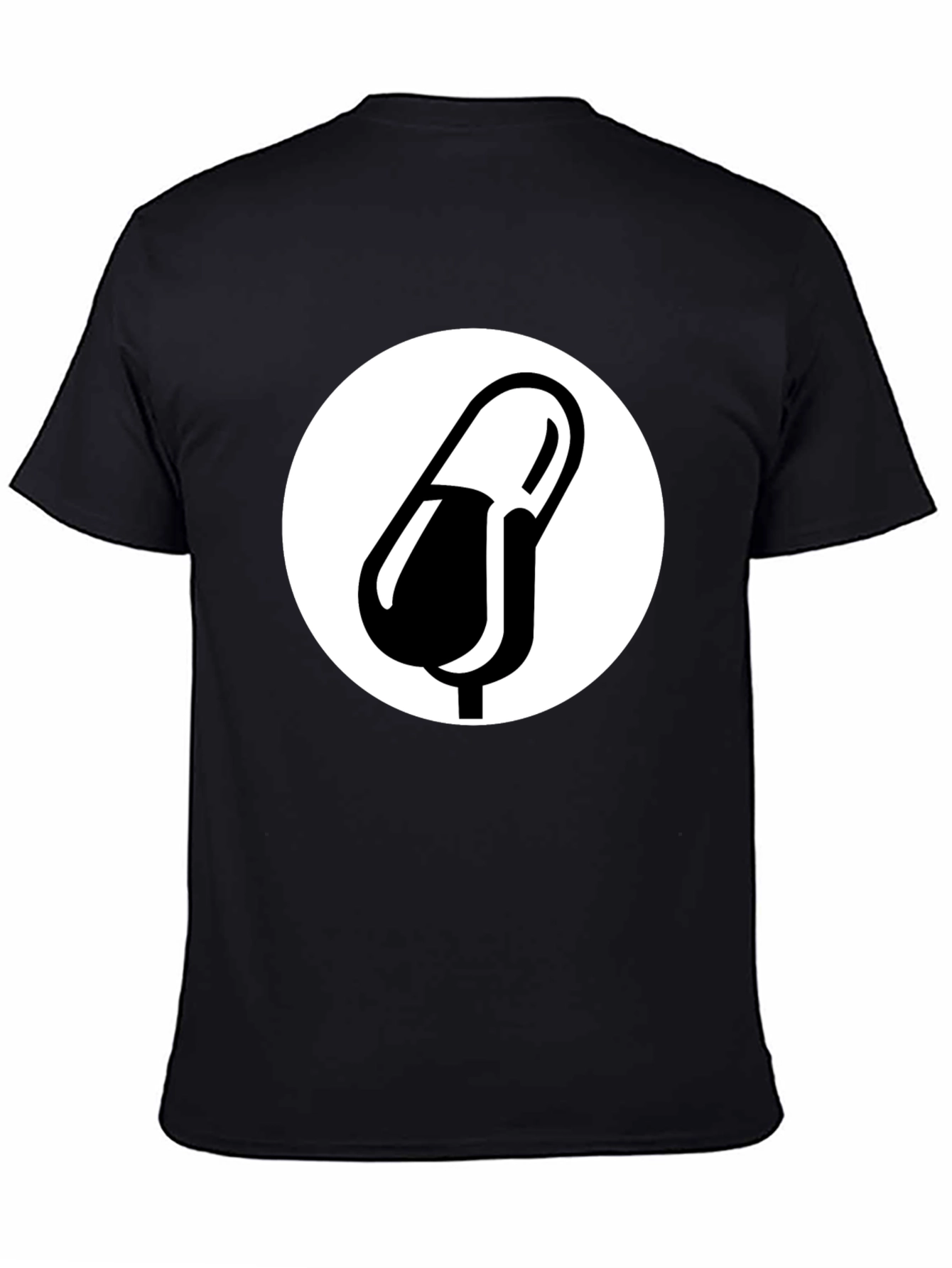 Pill Graphic Black T-Shirt - Medical Humor