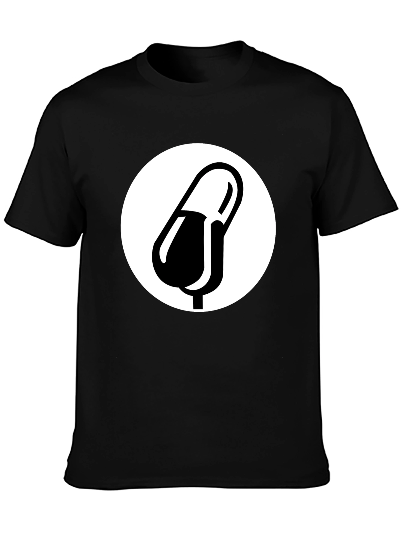 Pill Graphic Black T-Shirt - Medical Humor