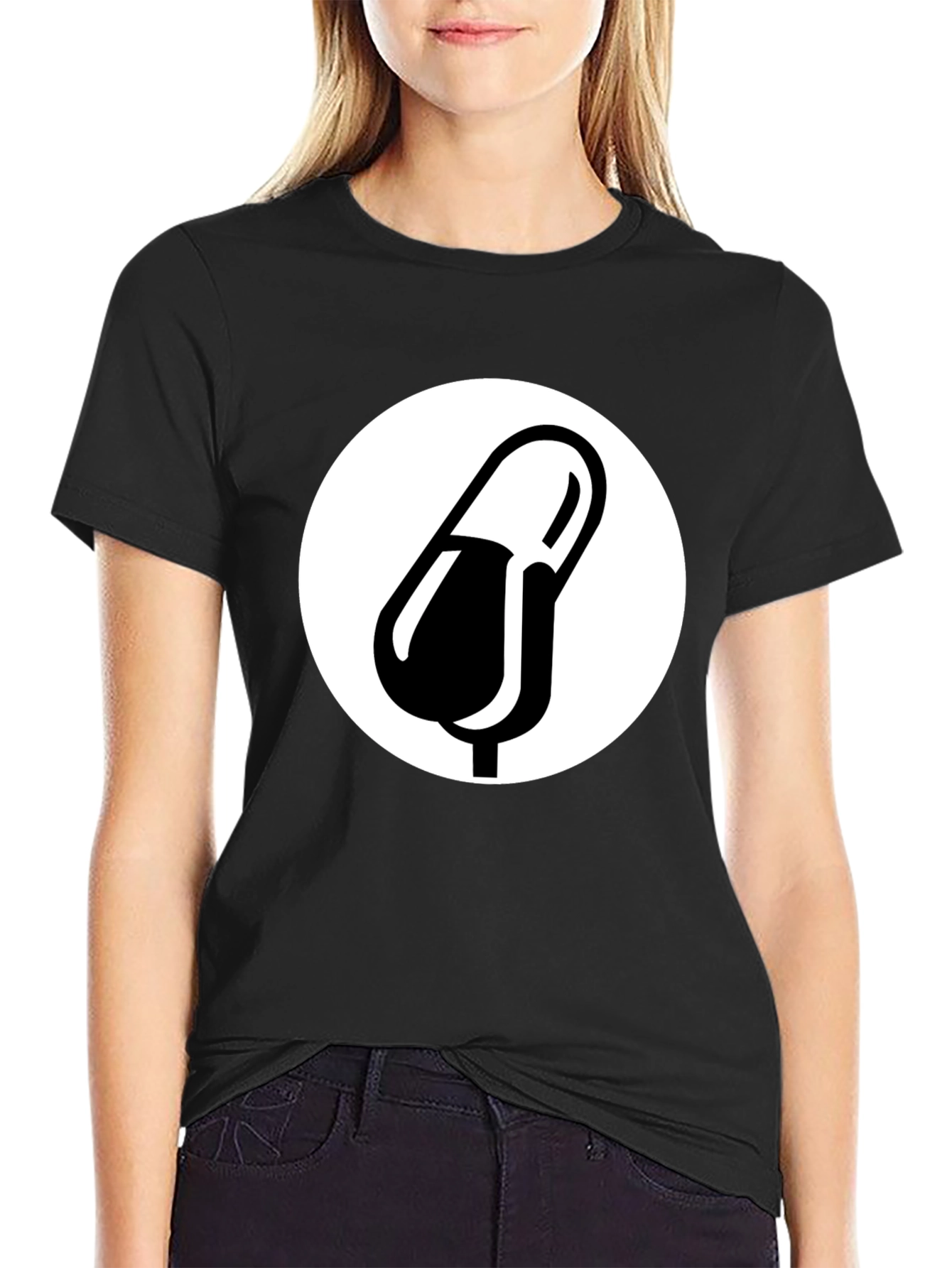 Pill Graphic Black T-Shirt - Medical Humor
