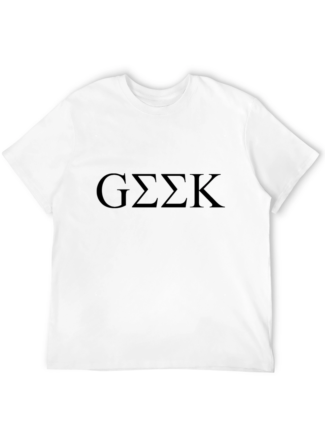 GEEK Letter Print T-Shirt