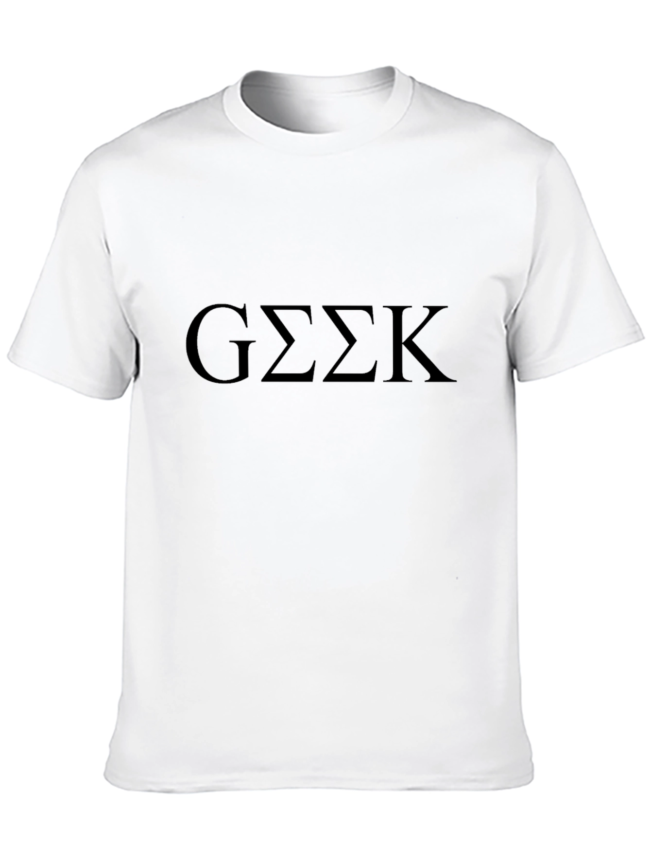 GEEK Letter Print T-Shirt