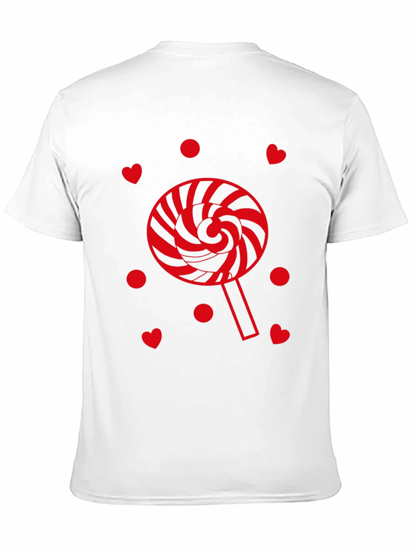 Lollipop Heart Graphic Tee - Black Casual Shirt