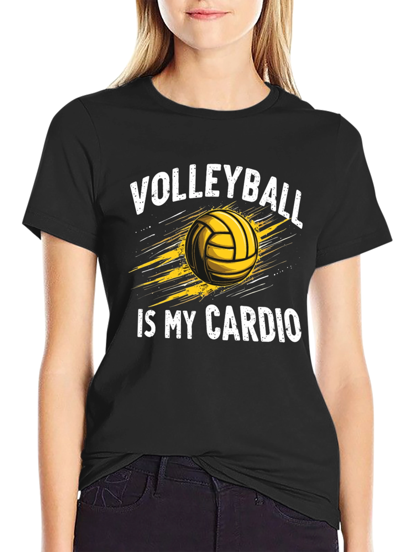 Volleyball Is My Cardio Graphic Tee