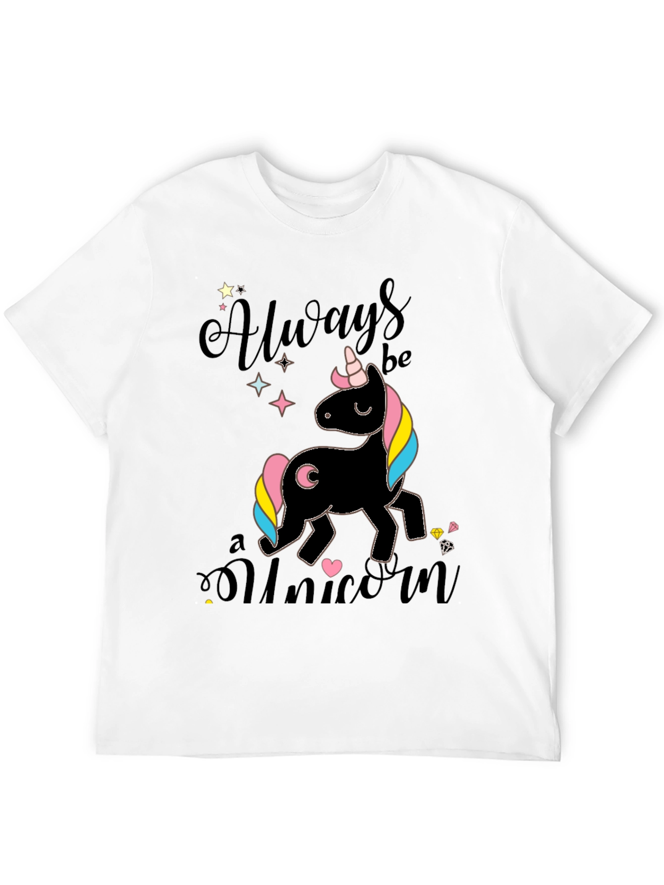 Always Be a Unicorn Black T-Shirt