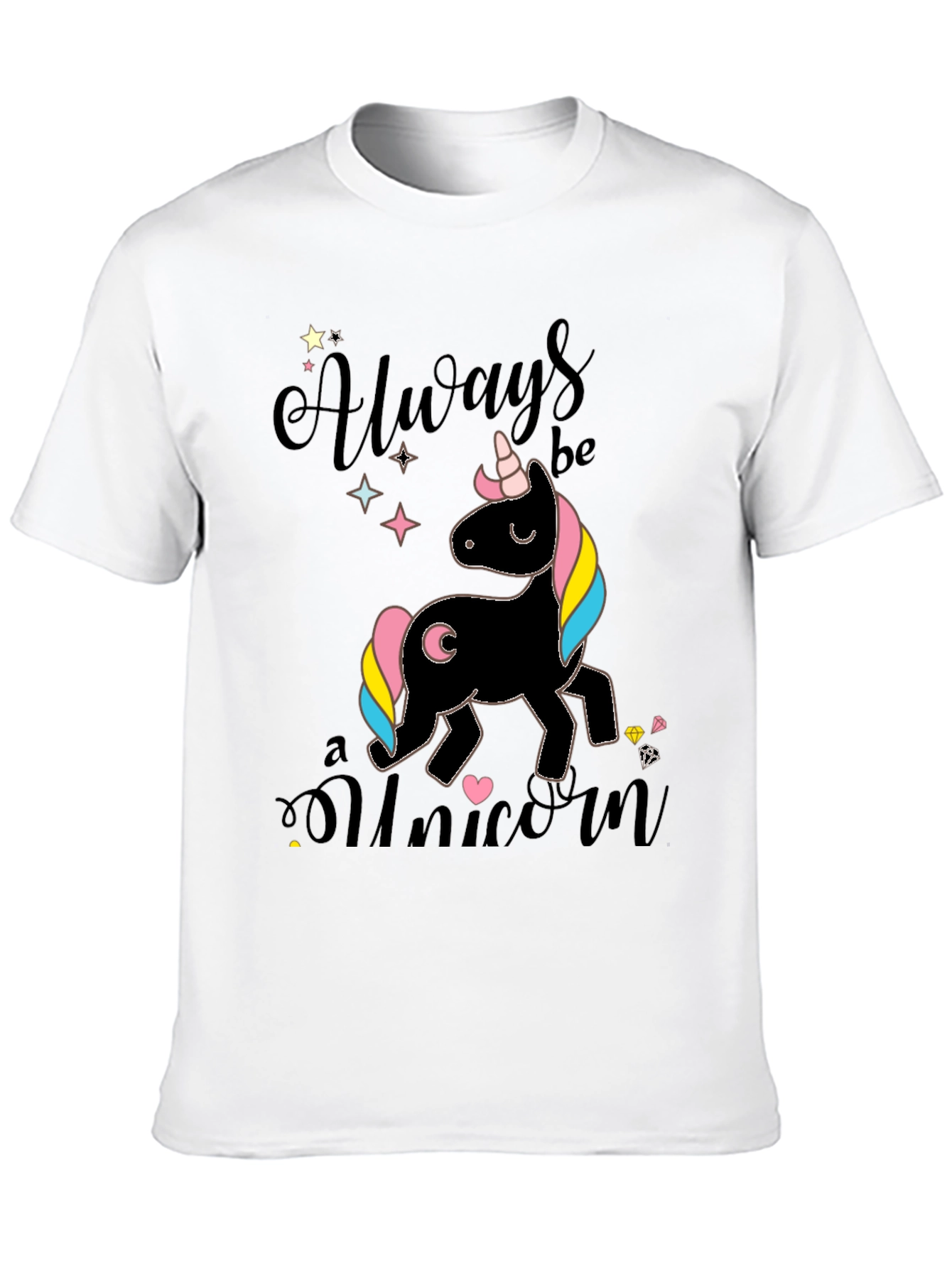Always Be a Unicorn Black T-Shirt