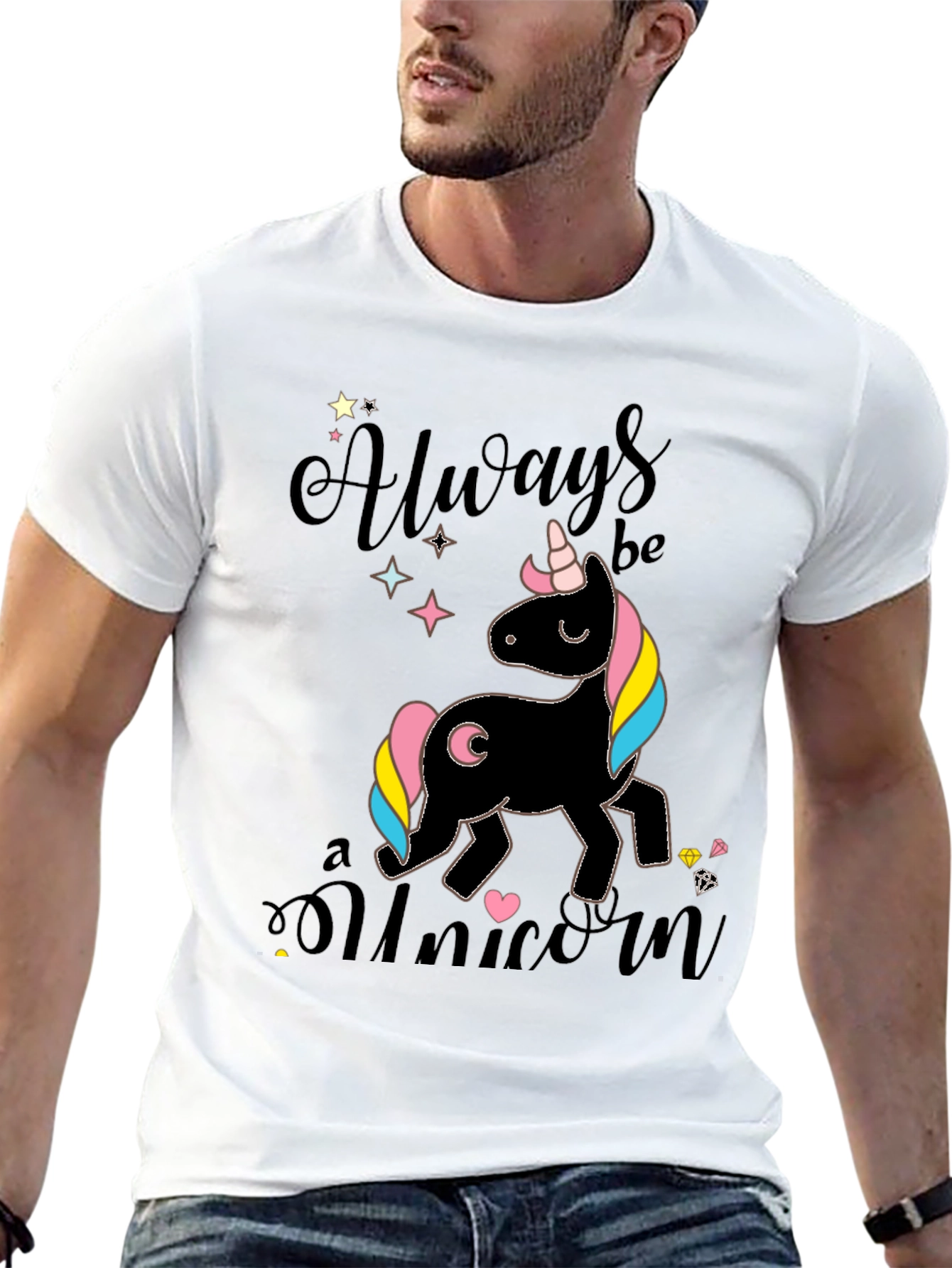 Always Be a Unicorn Black T-Shirt