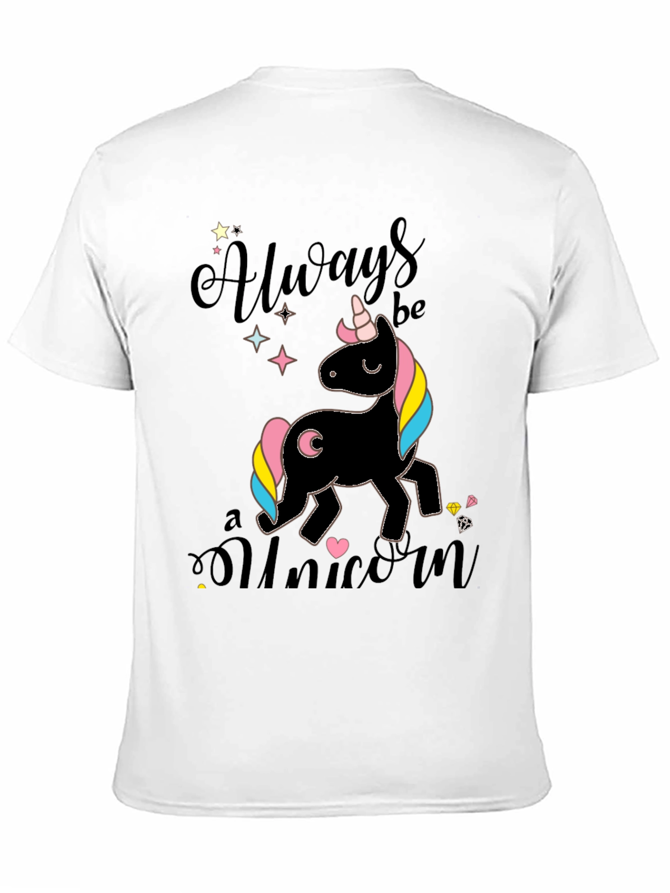Always Be a Unicorn Black T-Shirt