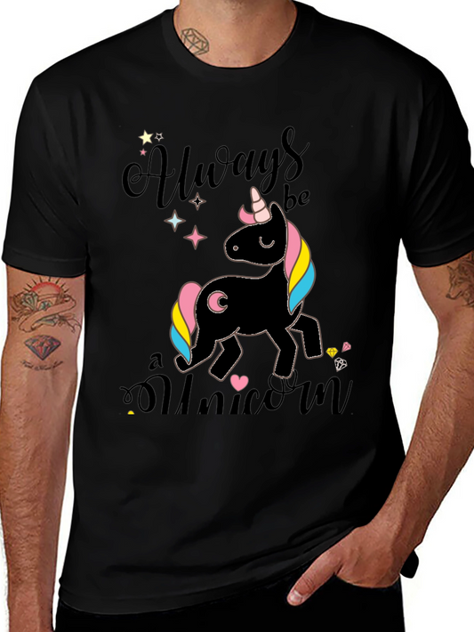 Always Be a Unicorn Black T-Shirt