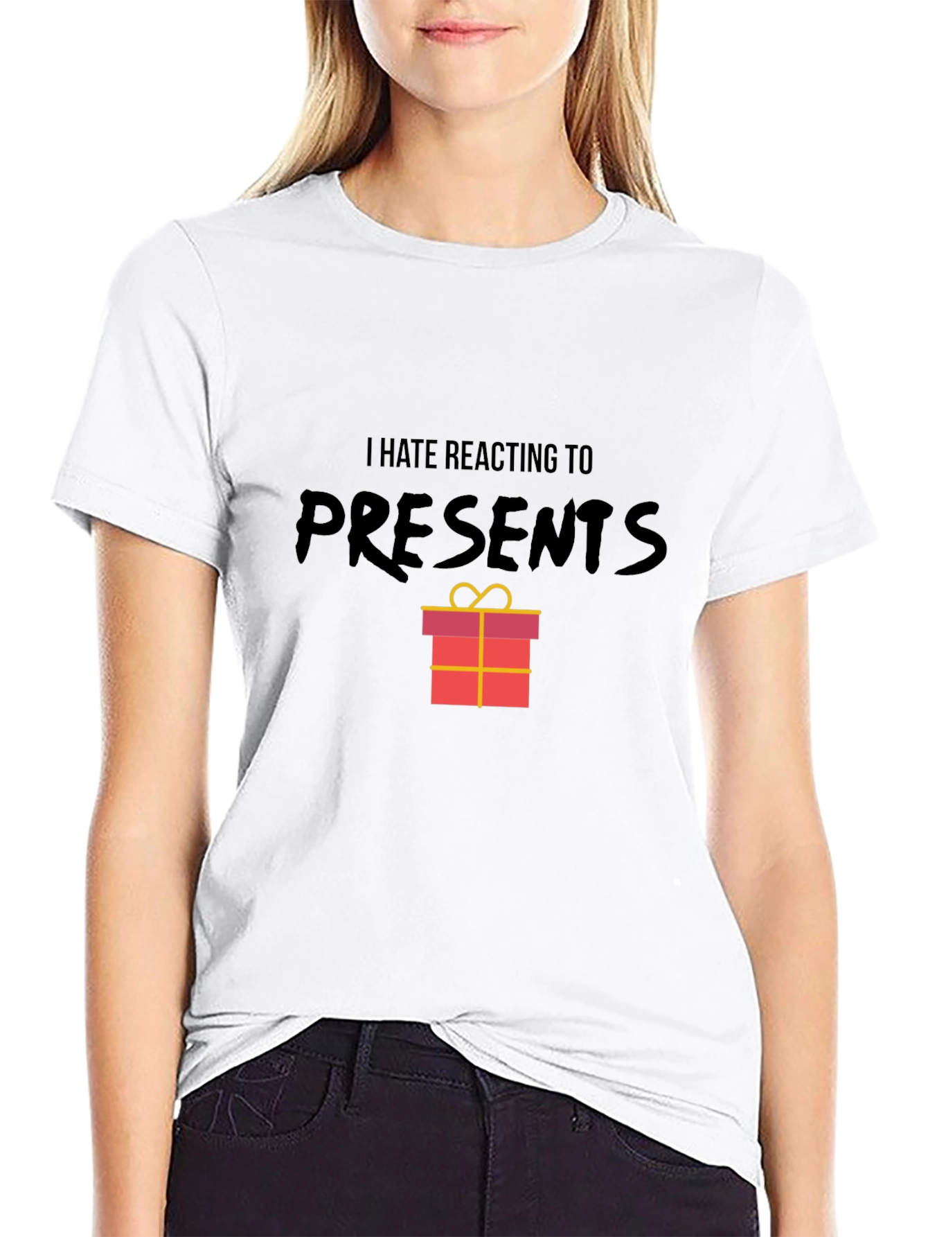 I Hate Reacting To Presents Graphic T-Shirt