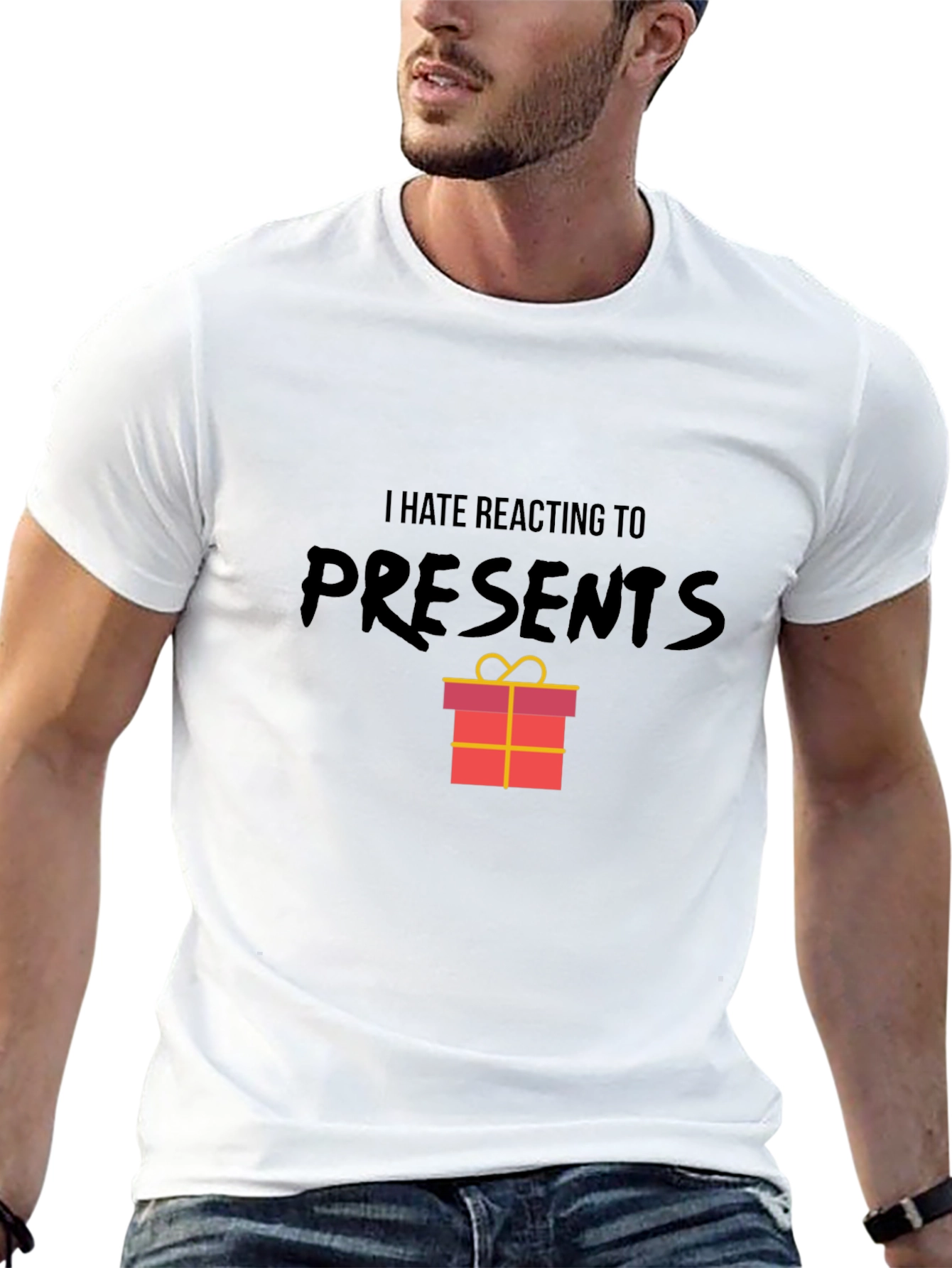 I Hate Reacting To Presents Graphic T-Shirt
