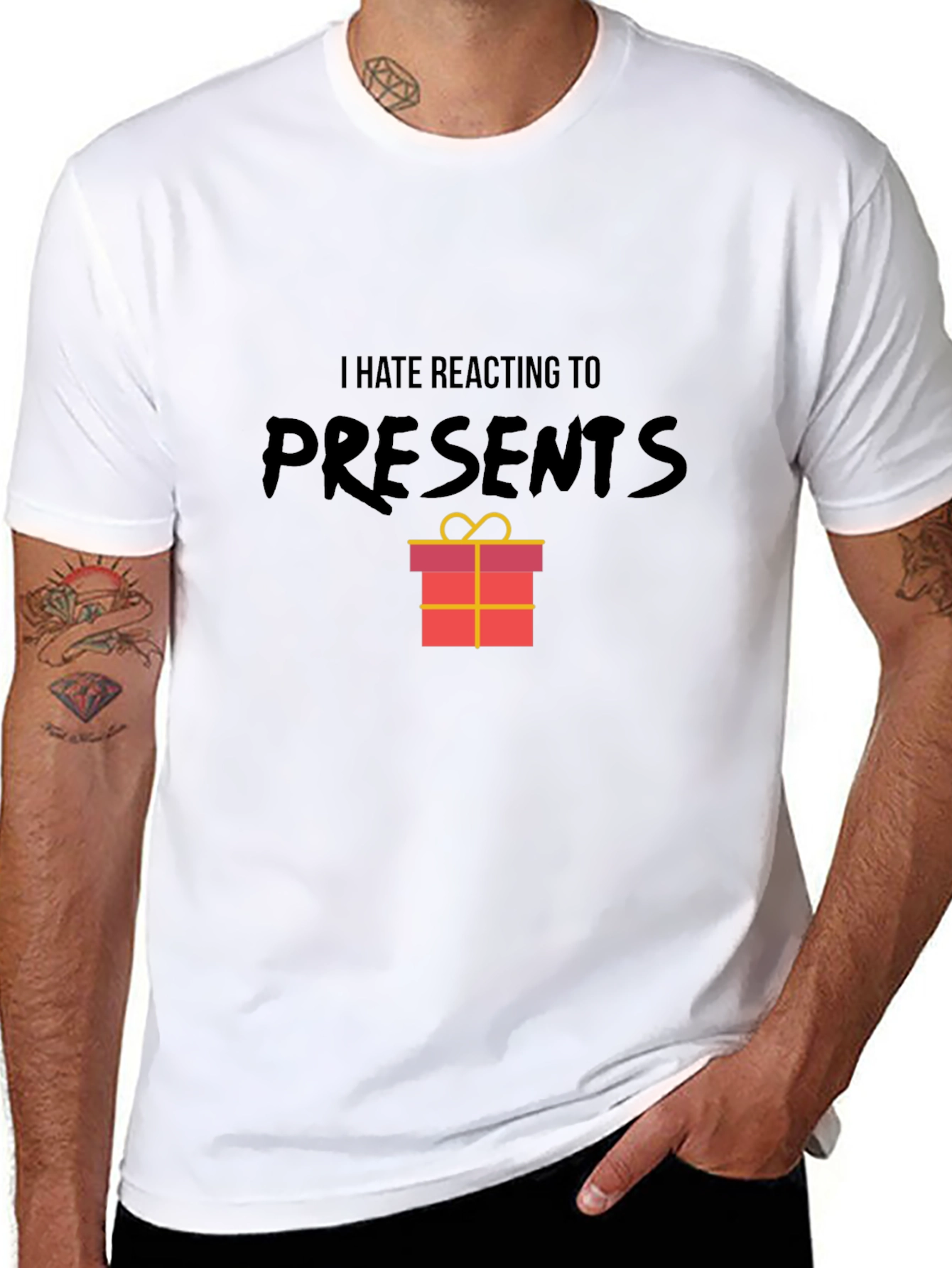 I Hate Reacting To Presents Graphic T-Shirt