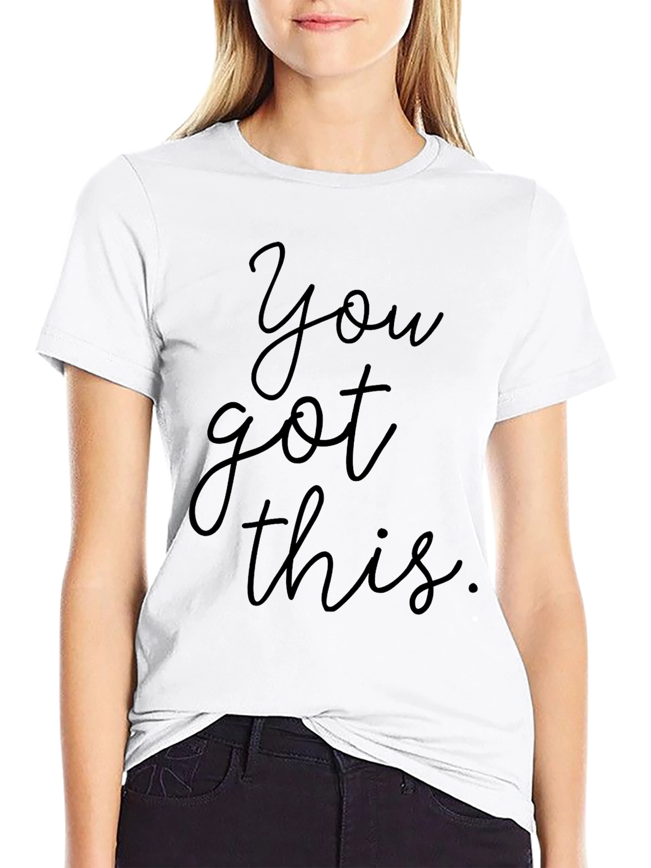 You Got This Black Graphic Tee