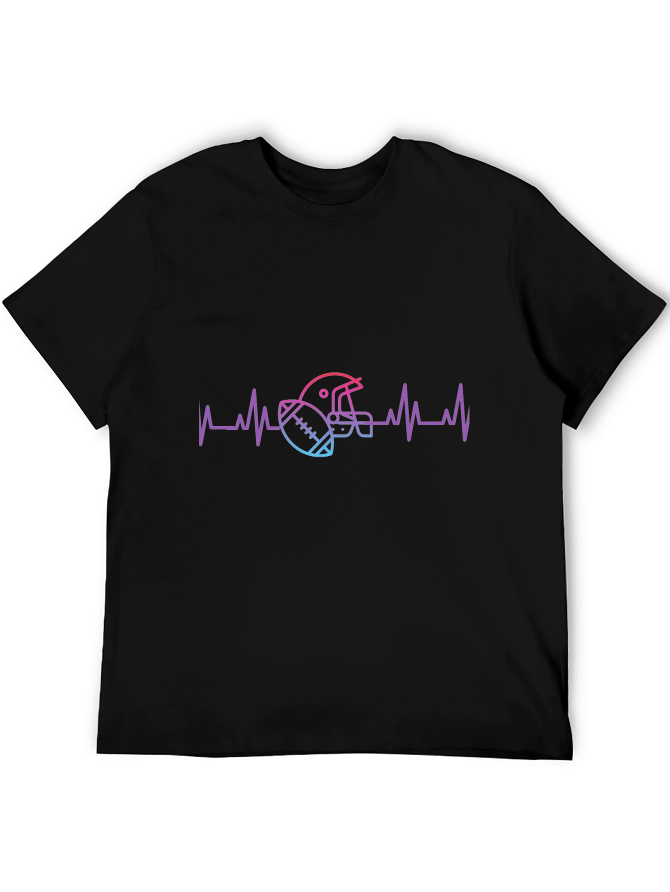 Football Heartbeat T-Shirt - Game Day Tee
