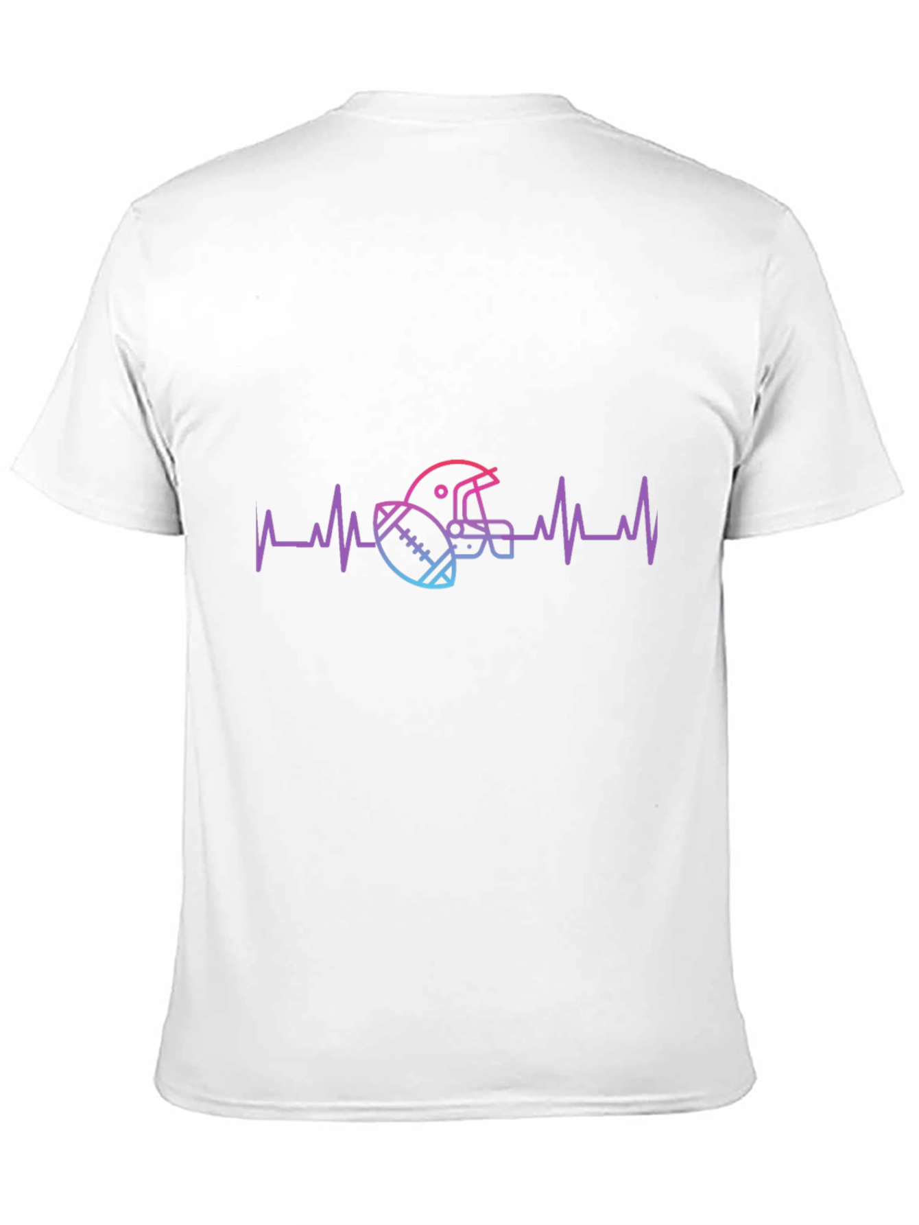 Football Heartbeat T-Shirt - Game Day Tee
