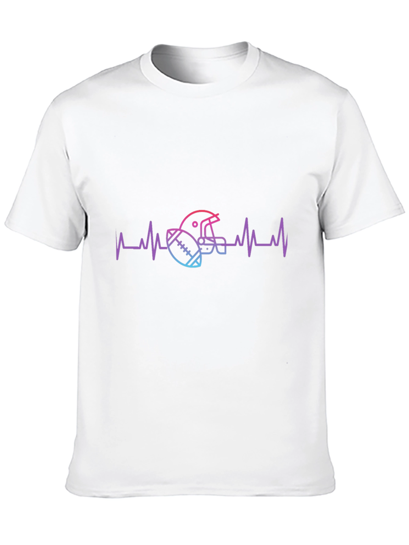 Football Heartbeat T-Shirt - Game Day Tee