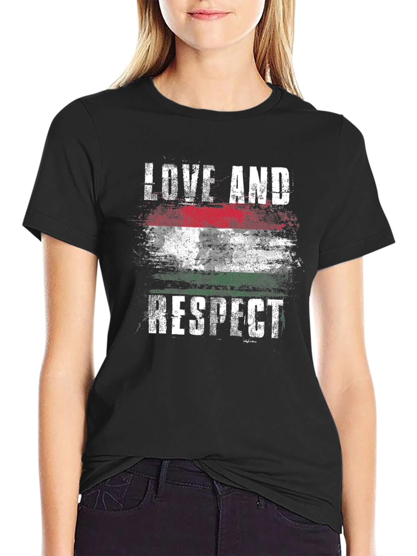 Hungary Flag Love & Respect T-Shirt