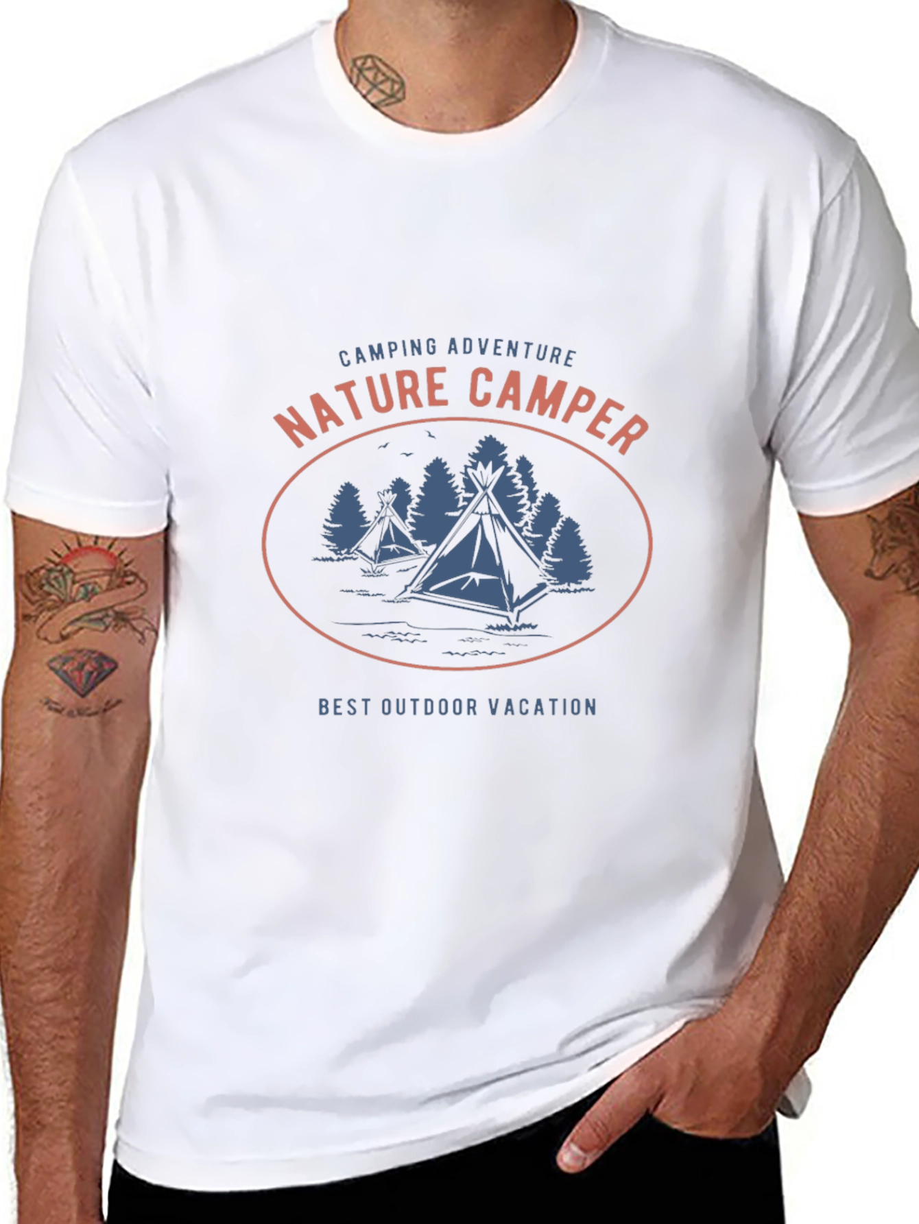 Nature Camper Graphic T-Shirt - Camping Adventure