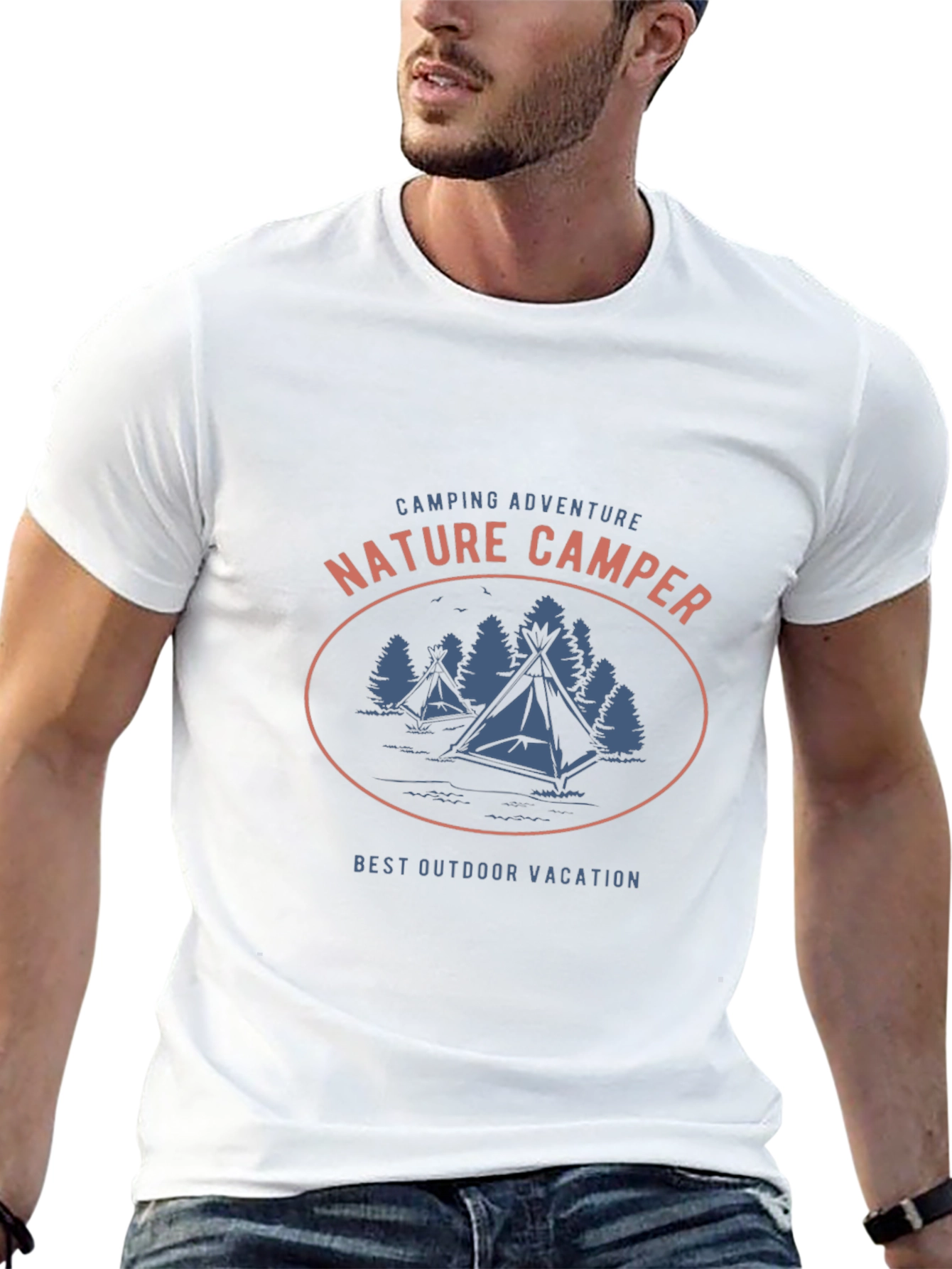 Nature Camper Graphic T-Shirt - Camping Adventure