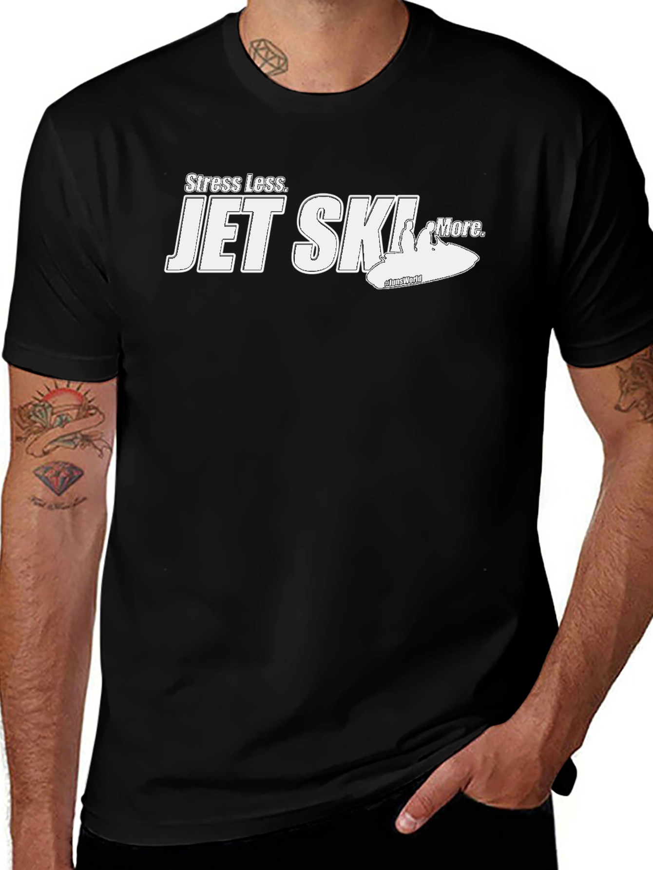 Stress Less Jet Ski More Graphic T-Shirt