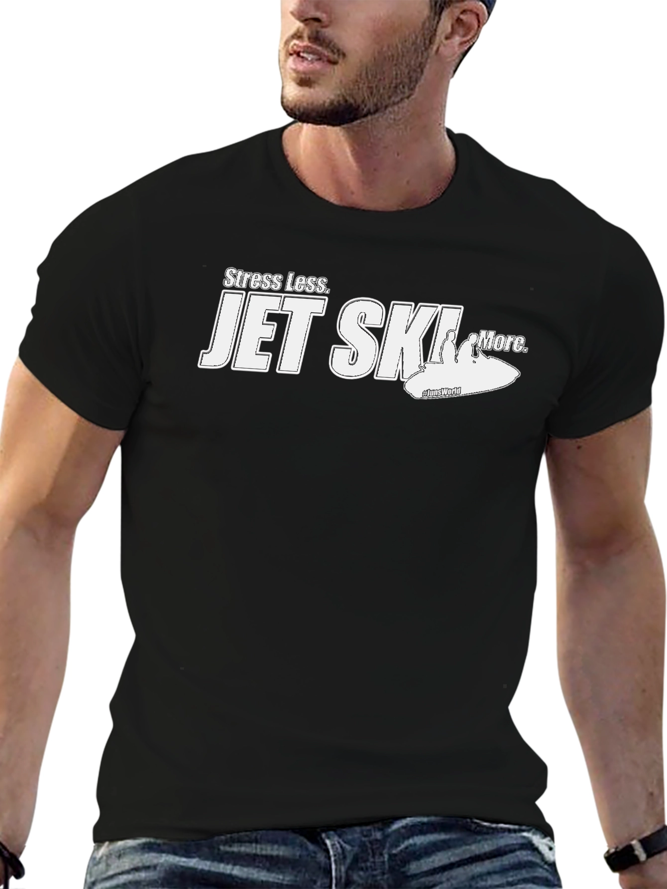 Stress Less Jet Ski More Graphic T-Shirt