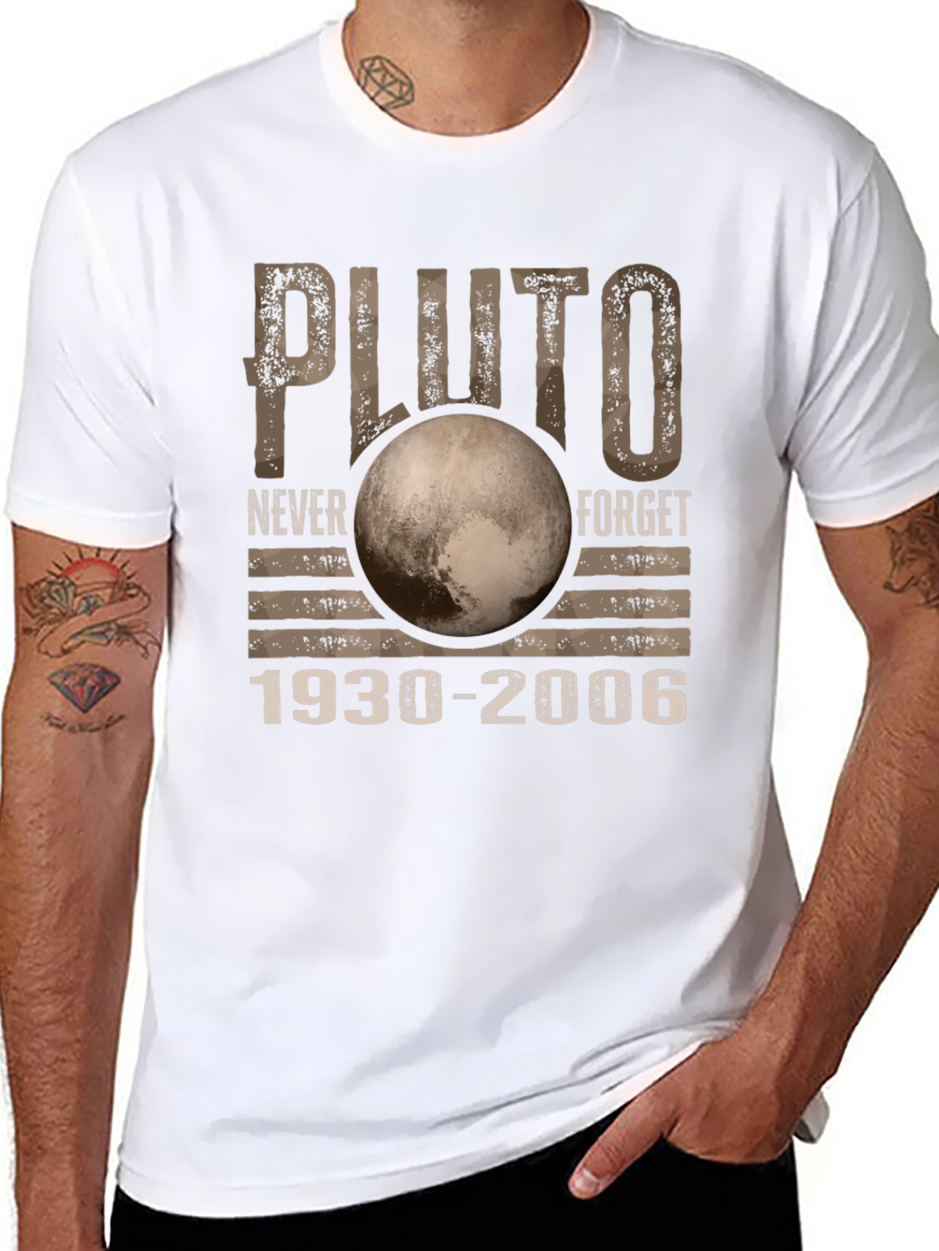 Pluto Never Forget 1930-2006 Graphic Tee