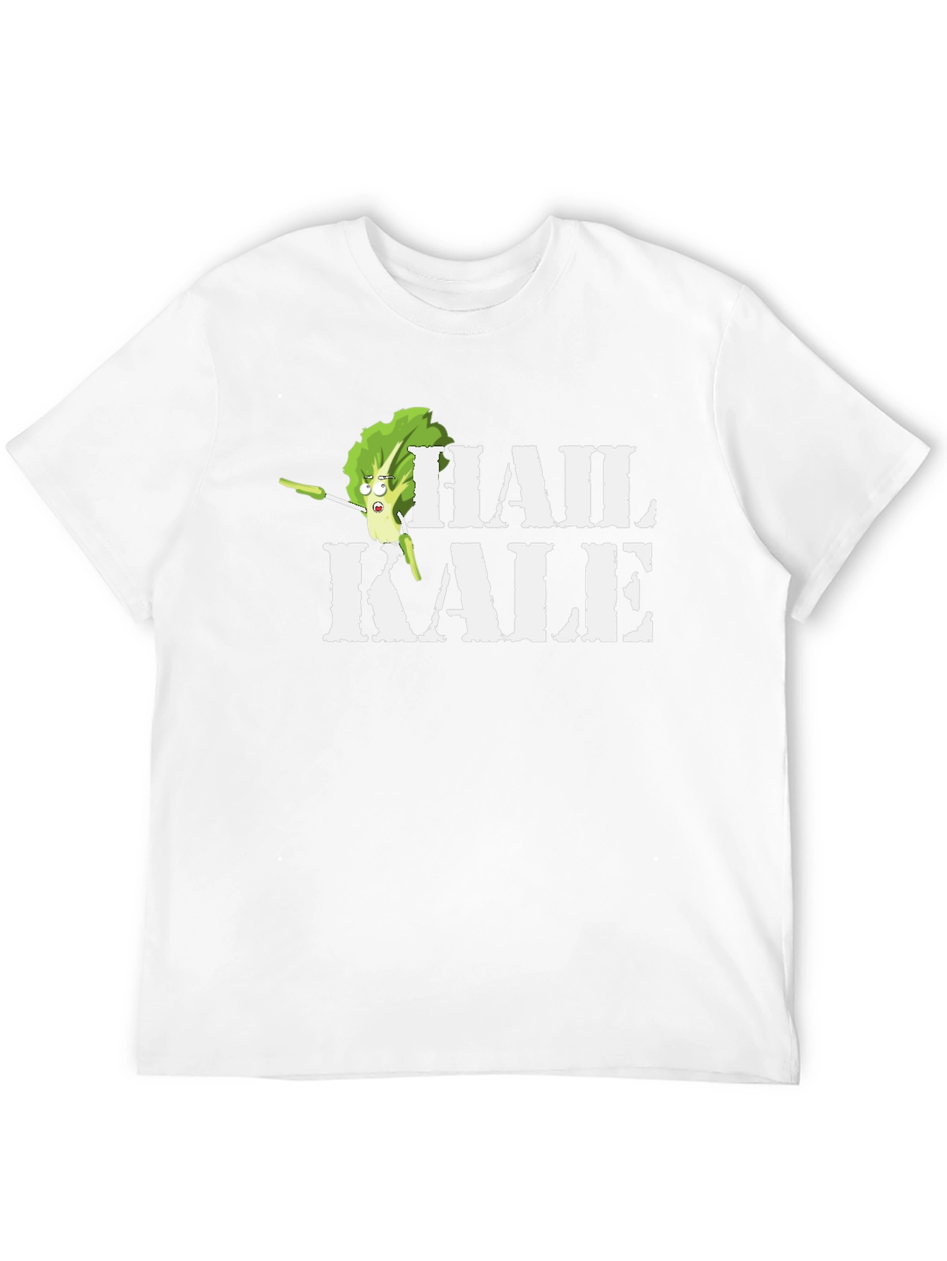 Hail Kale Funny Graphic T-Shirt - Black