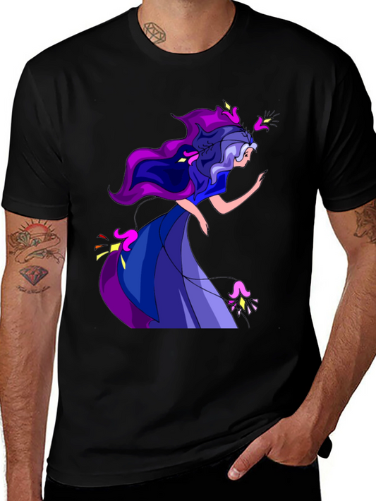 Mystical Maiden Graphic Print T-Shirt
