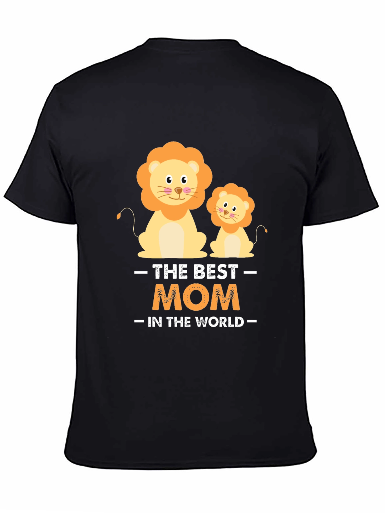 Best Mom in the World Lion Graphic Tee