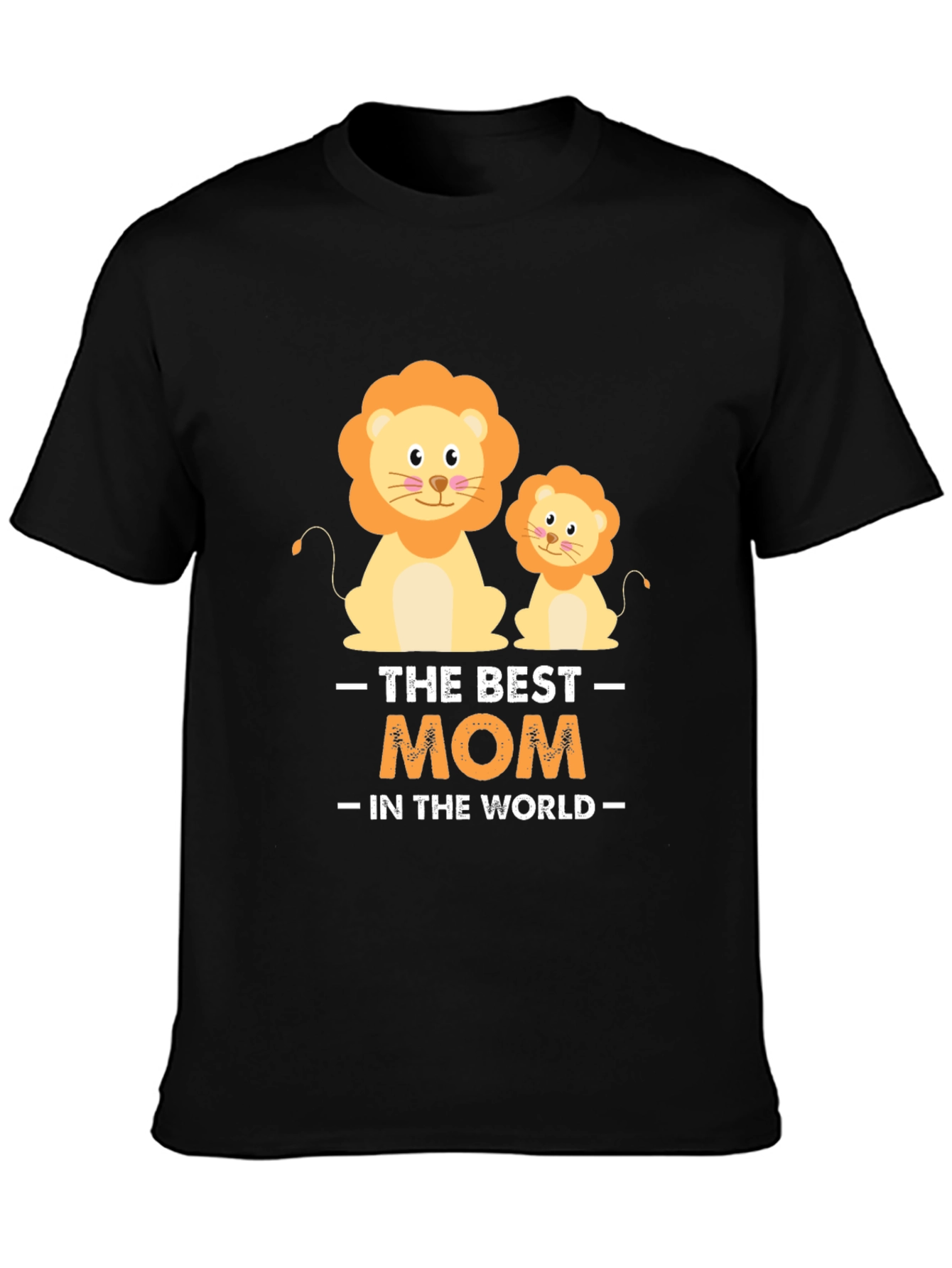 Best Mom in the World Lion Graphic Tee