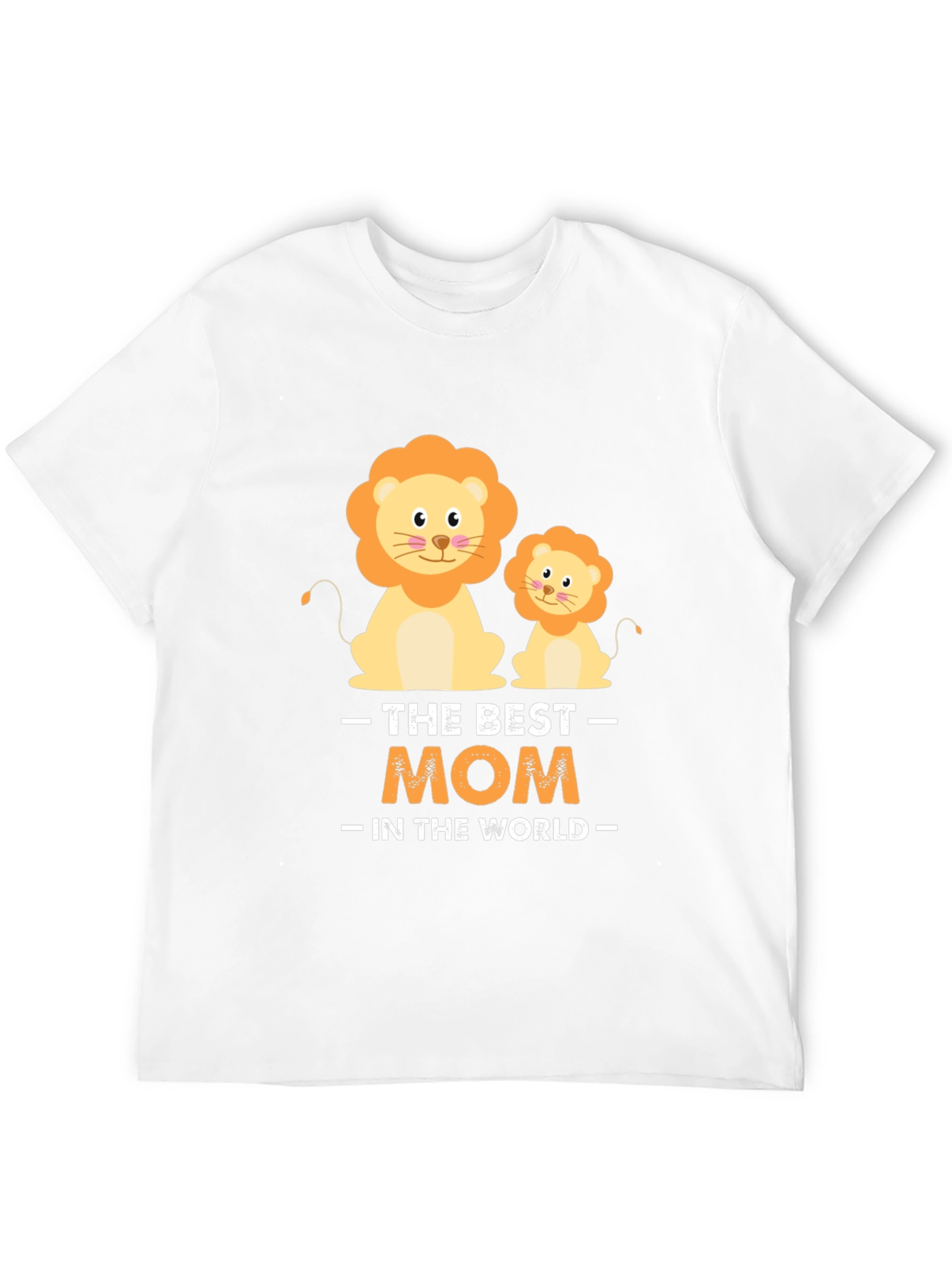 Best Mom in the World Lion Graphic Tee