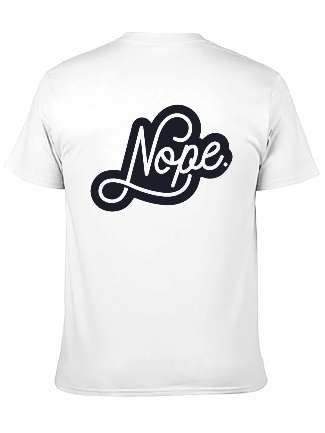 Nope Graphic T-Shirt - Casual Black Tee