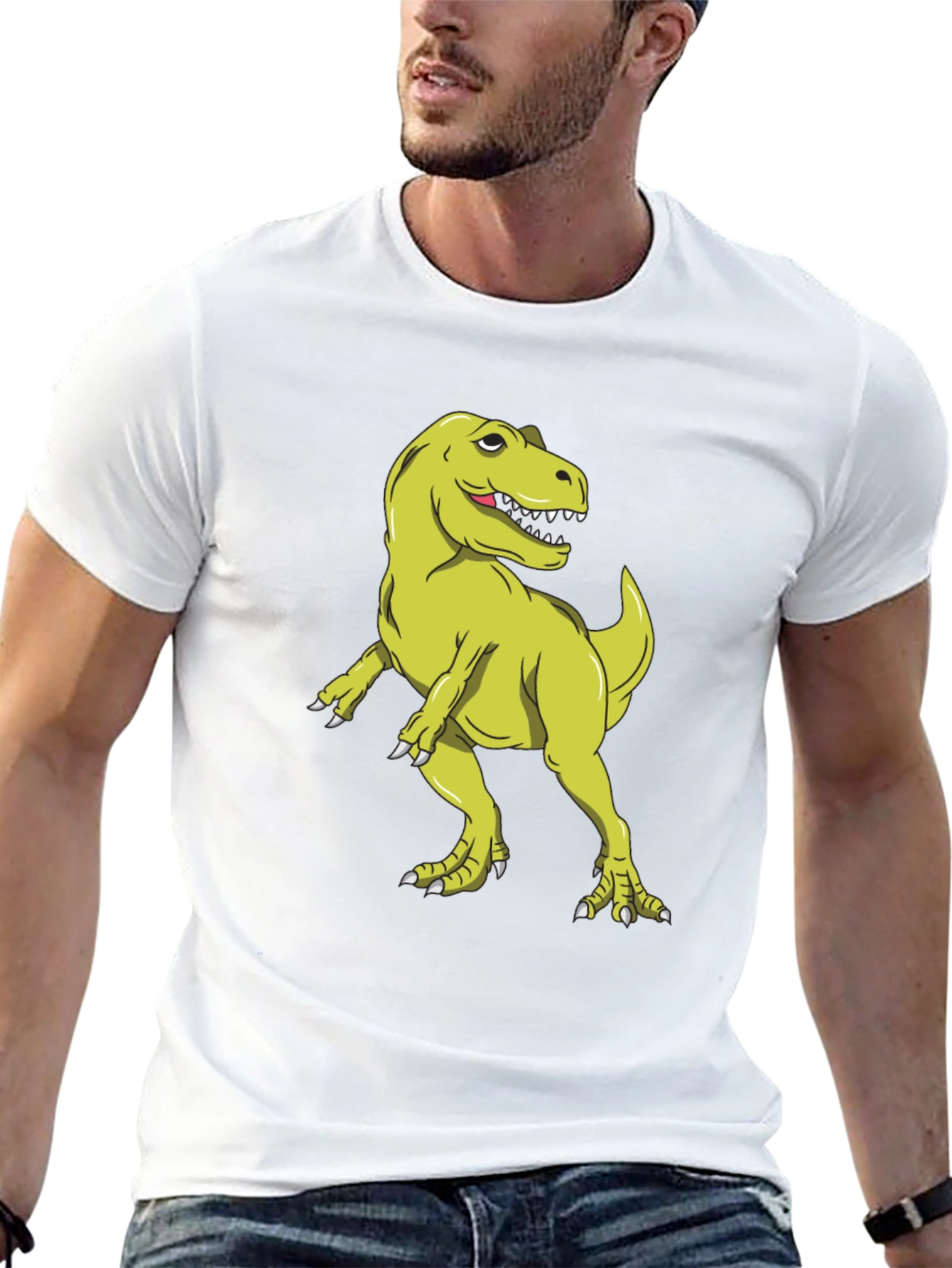 Dinosaur T-Shirt: Funny Green T-Rex Graphic Tee
