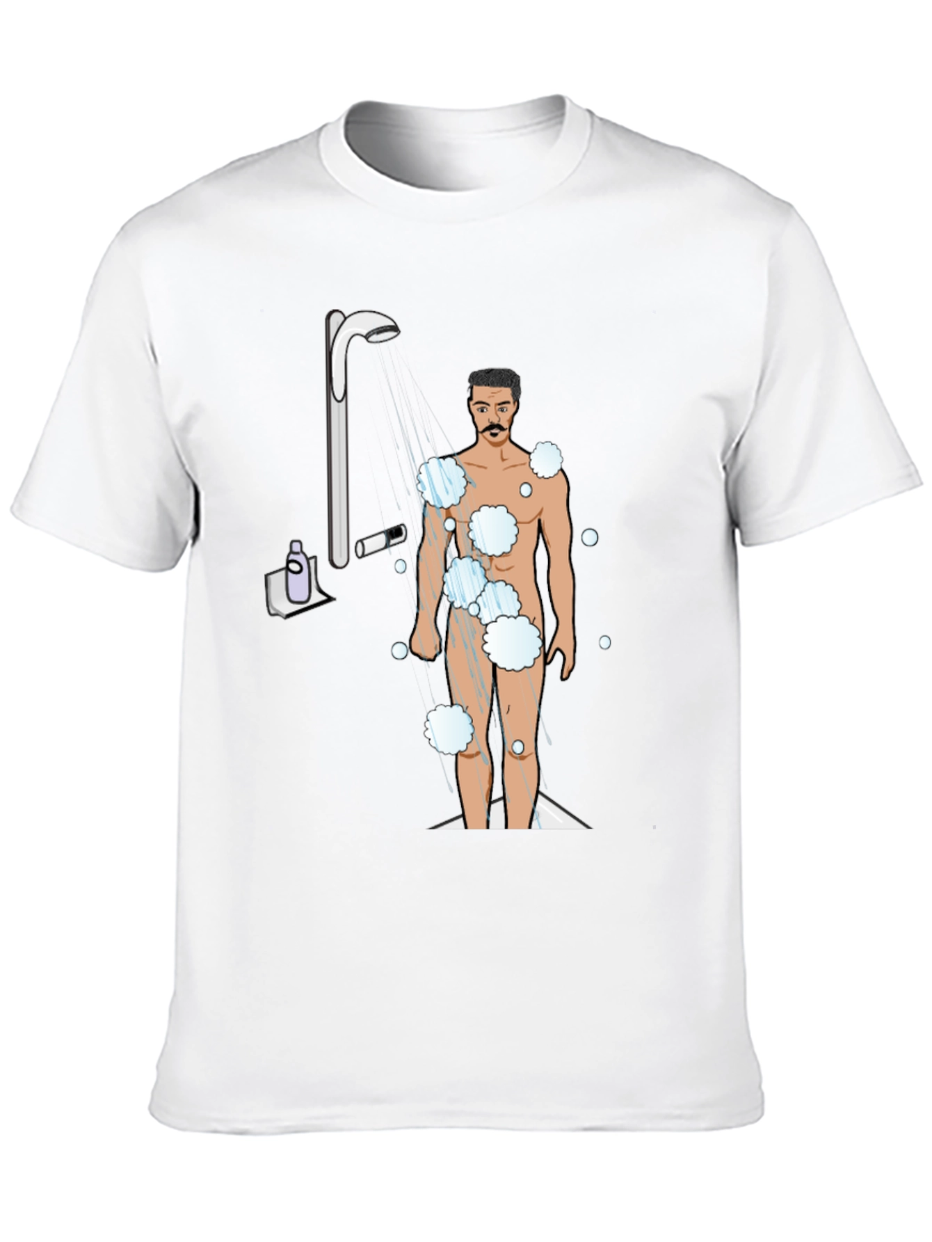 Shower Time Graphic Tee - Quirky Mens T-Shirt