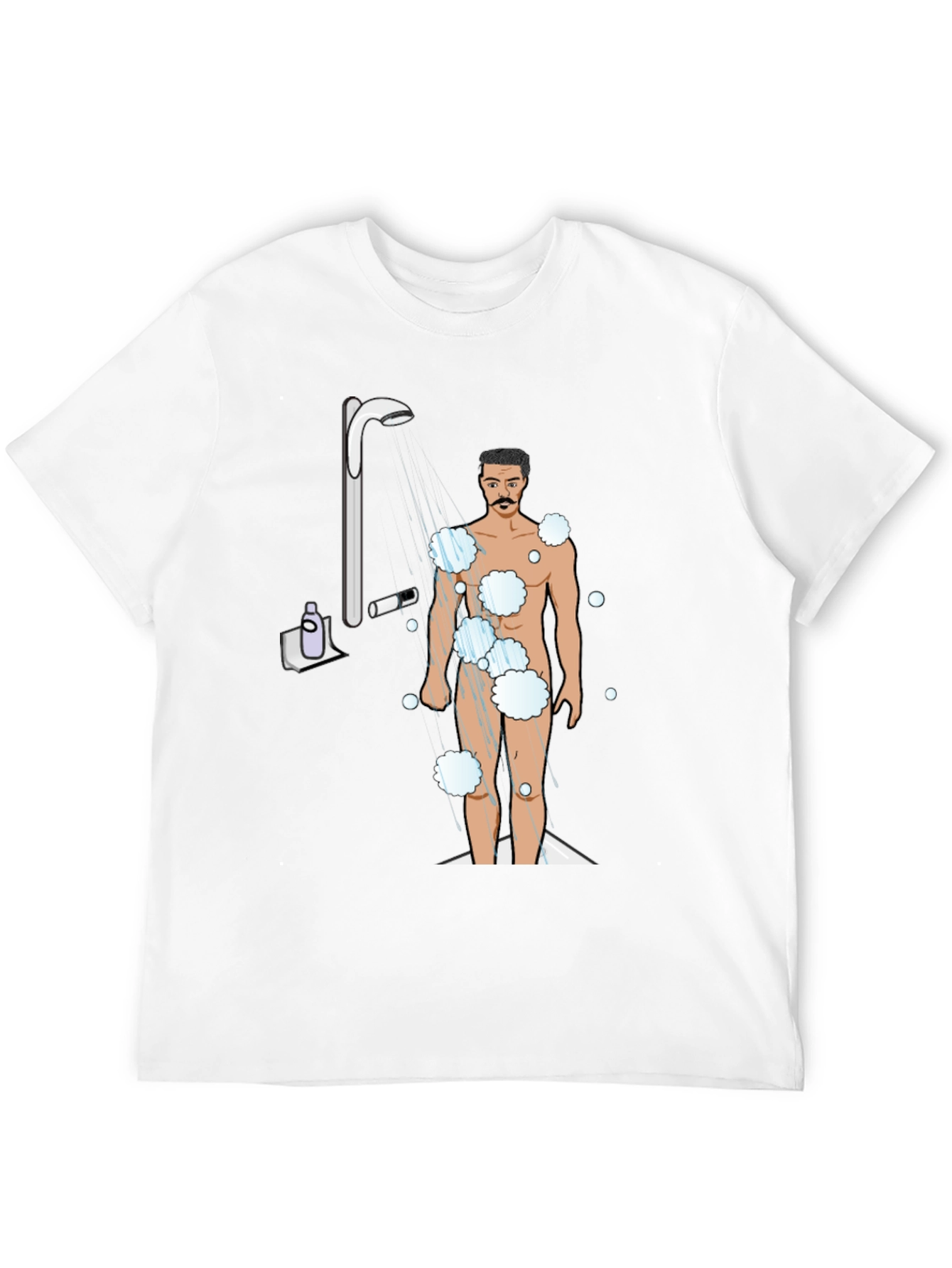 Shower Time Graphic Tee - Quirky Mens T-Shirt
