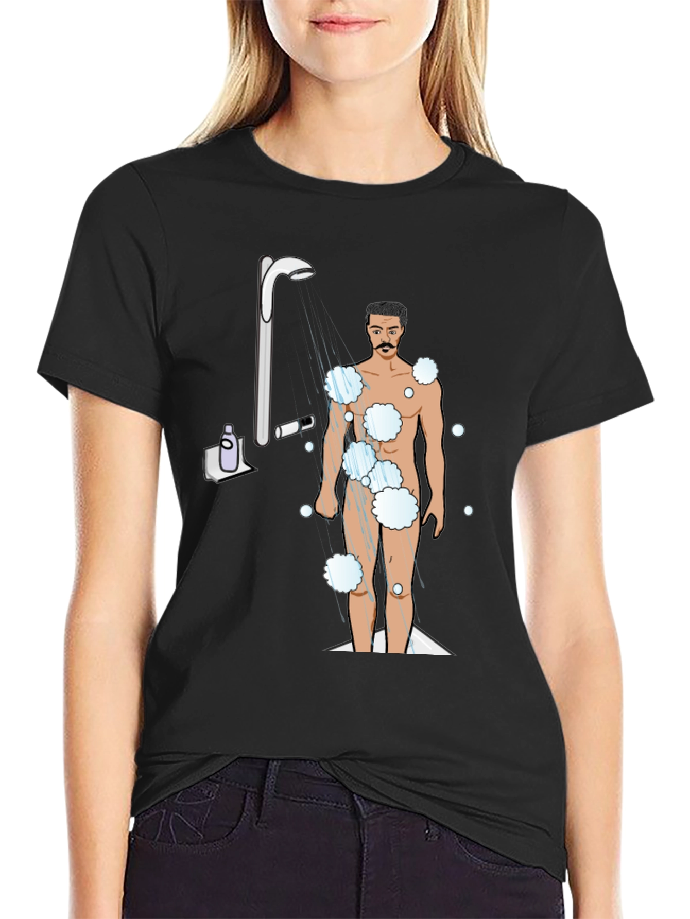 Shower Time Graphic Tee - Quirky Mens T-Shirt