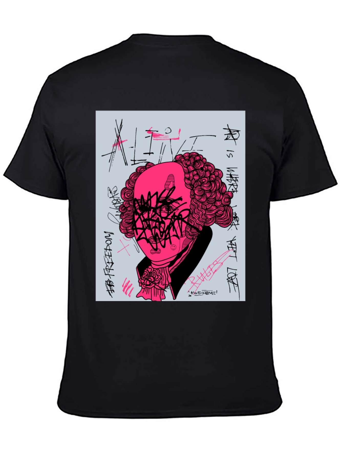 Graphic Print T-Shirt - Street Art Design