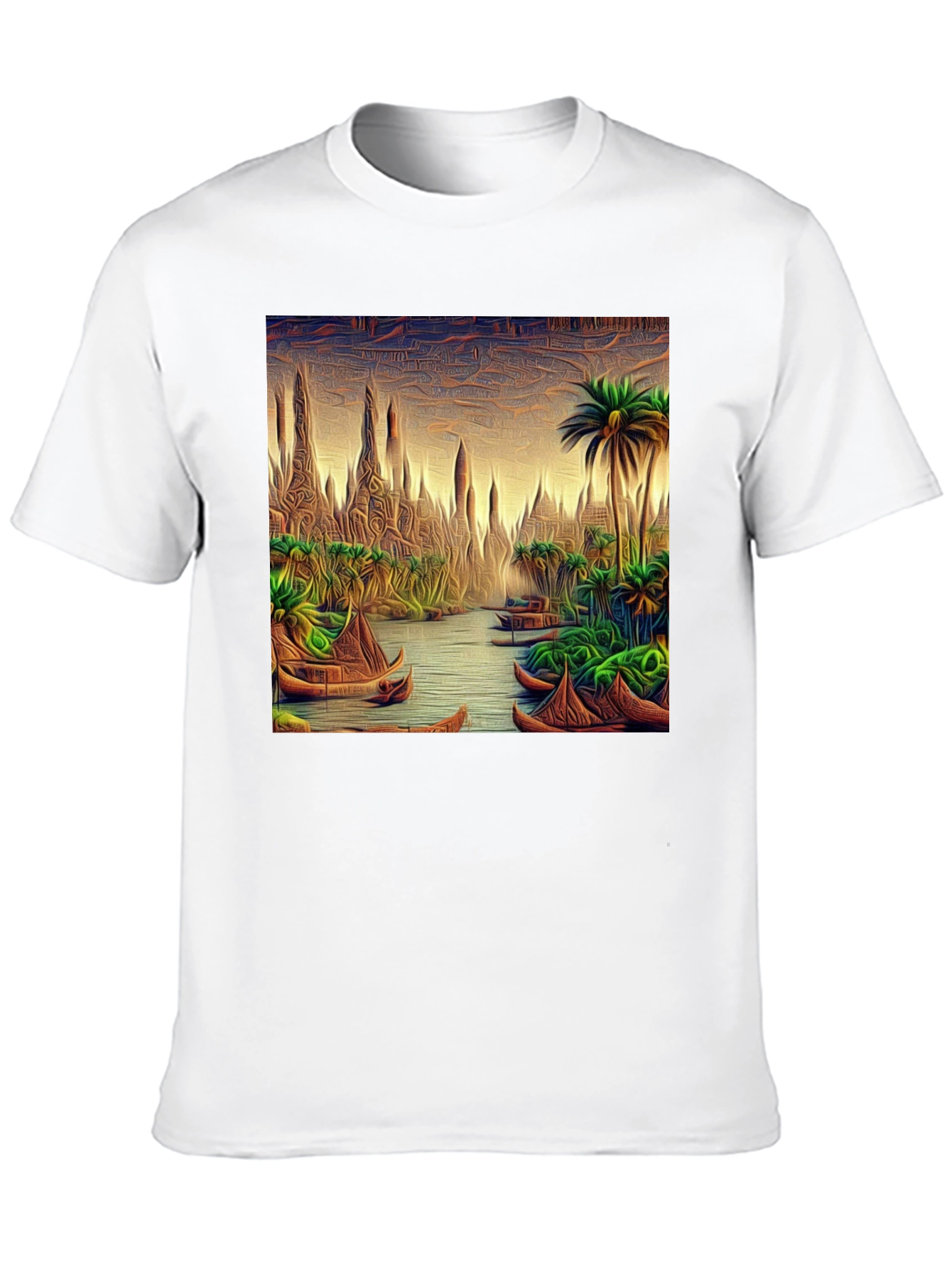 Tropical River Art T-Shirt