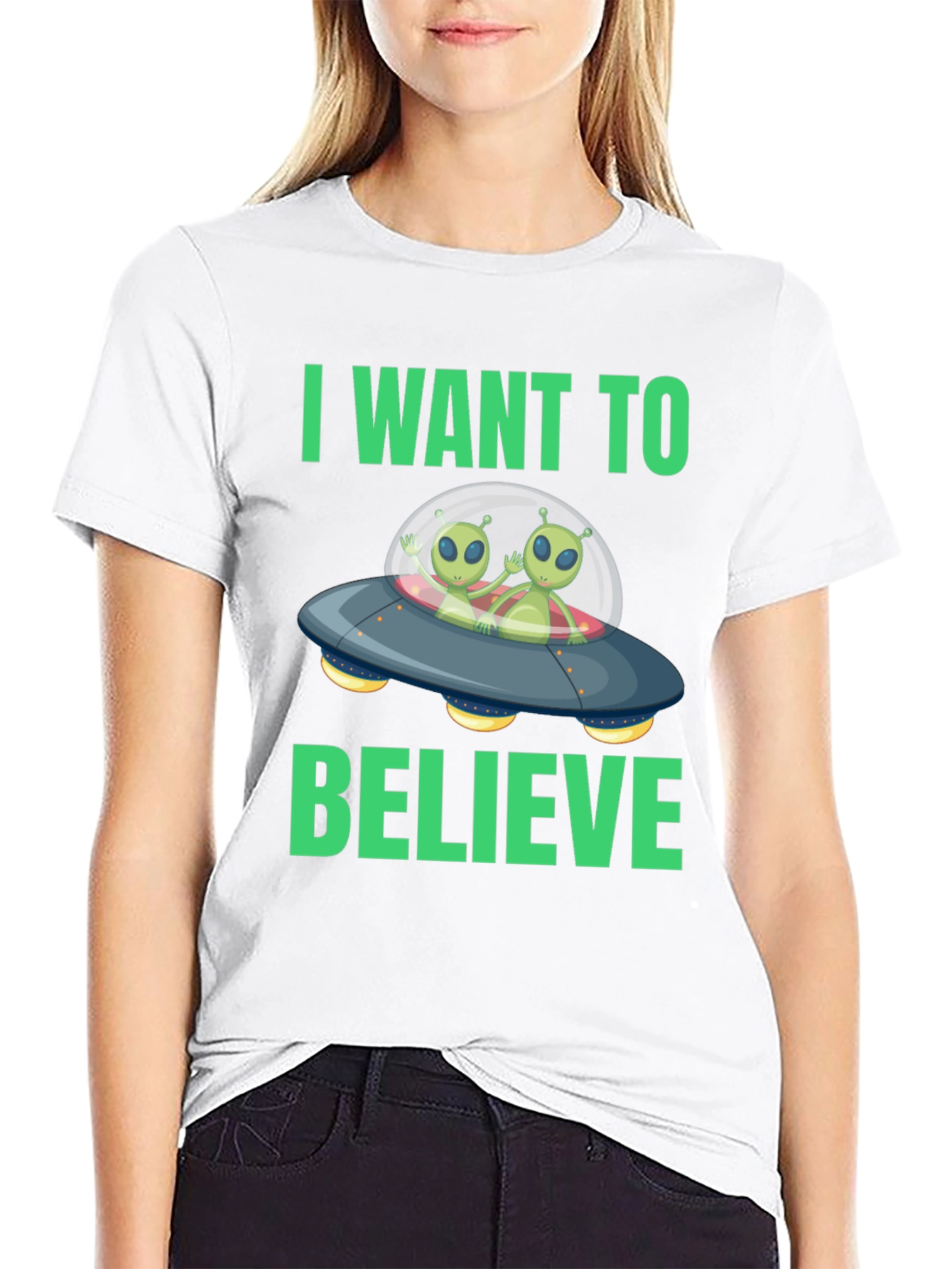 I Want to Believe Alien Graphic Tee