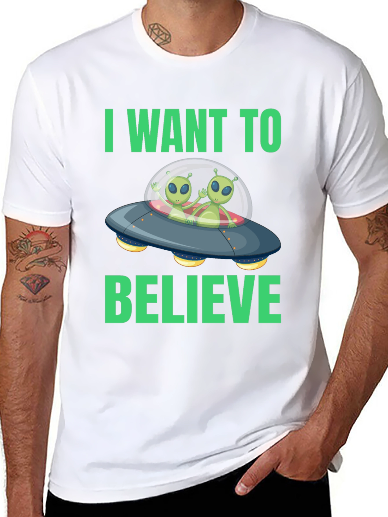 I Want to Believe Alien Graphic Tee
