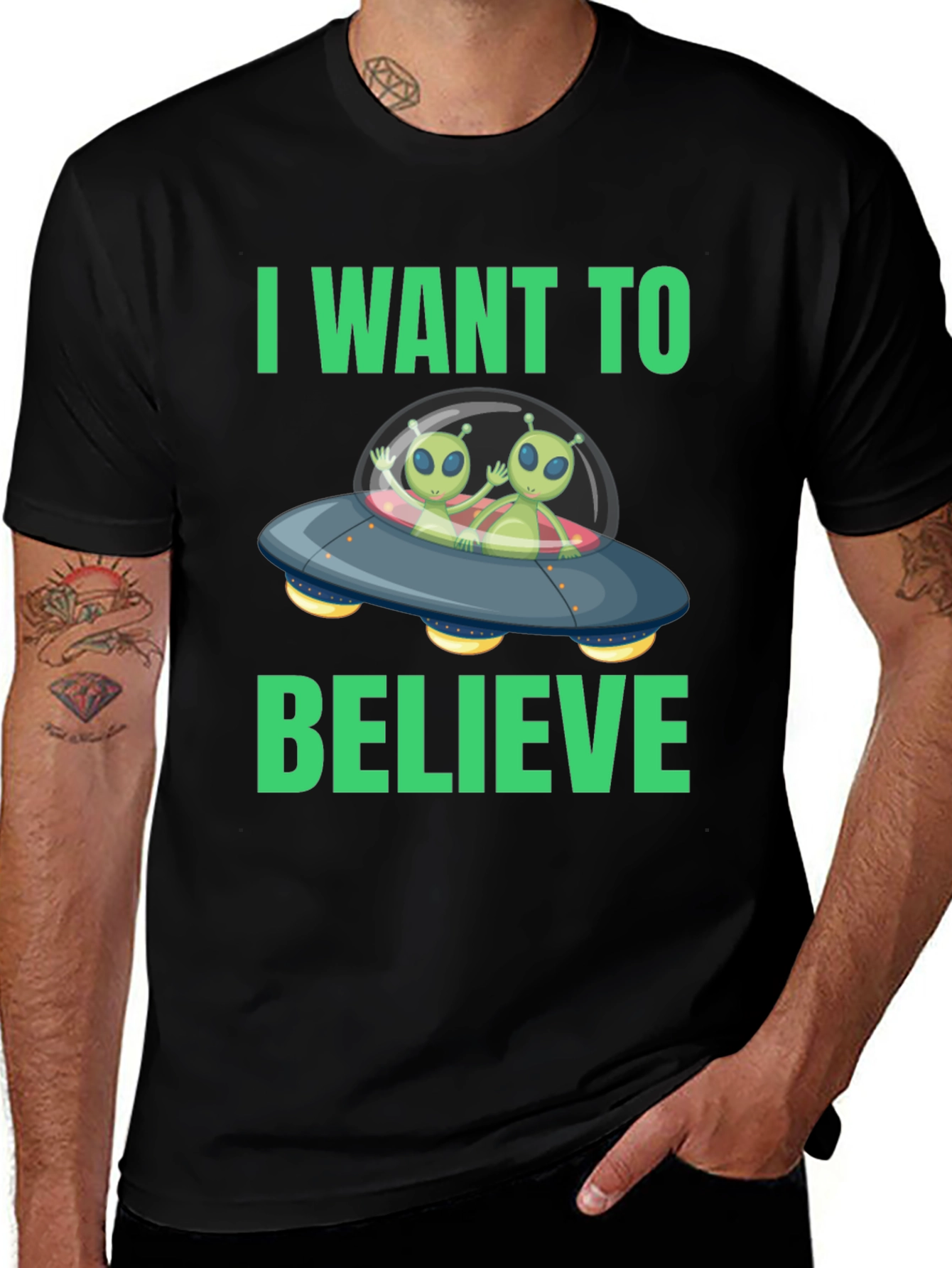 I Want to Believe Alien Graphic Tee