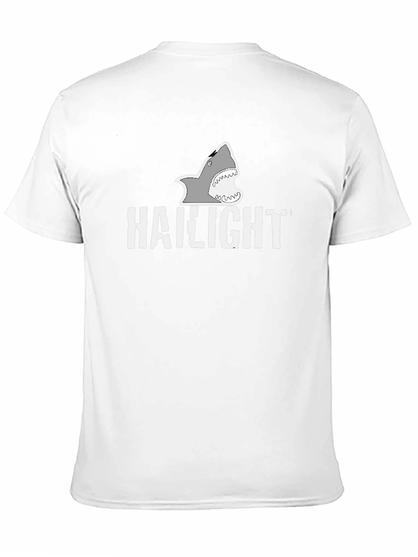Hailight Shark Graphic Tee - Black Cotton T-Shirt