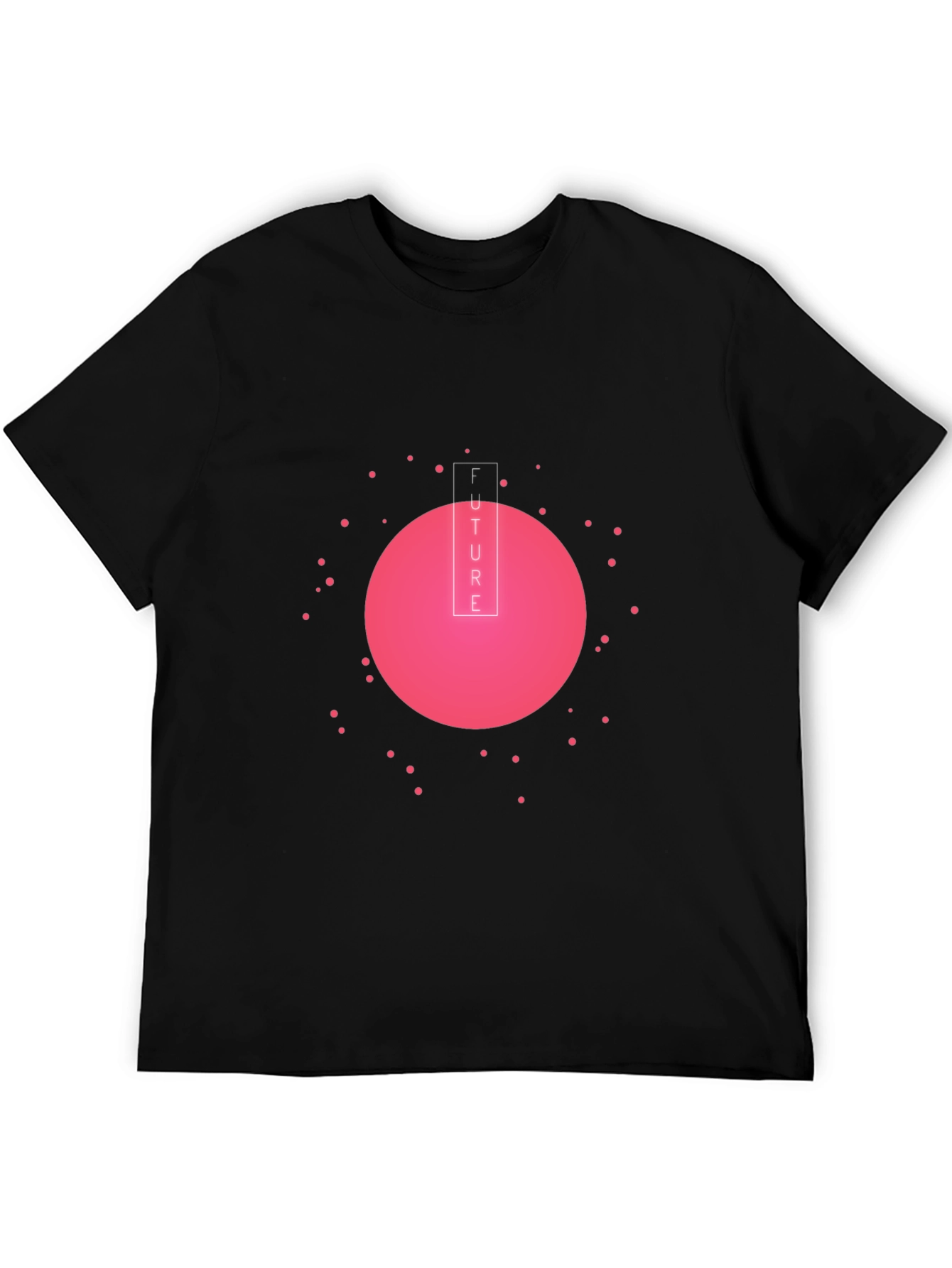 Future Graphic Tee - Black Cotton Blend