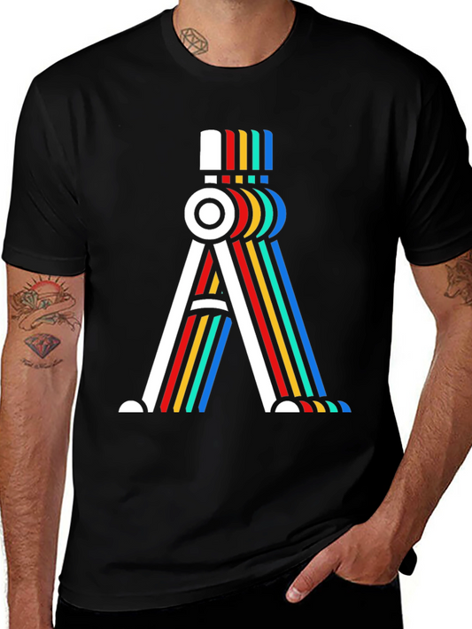 Graphic Compass Tee - Modern Colorful Design